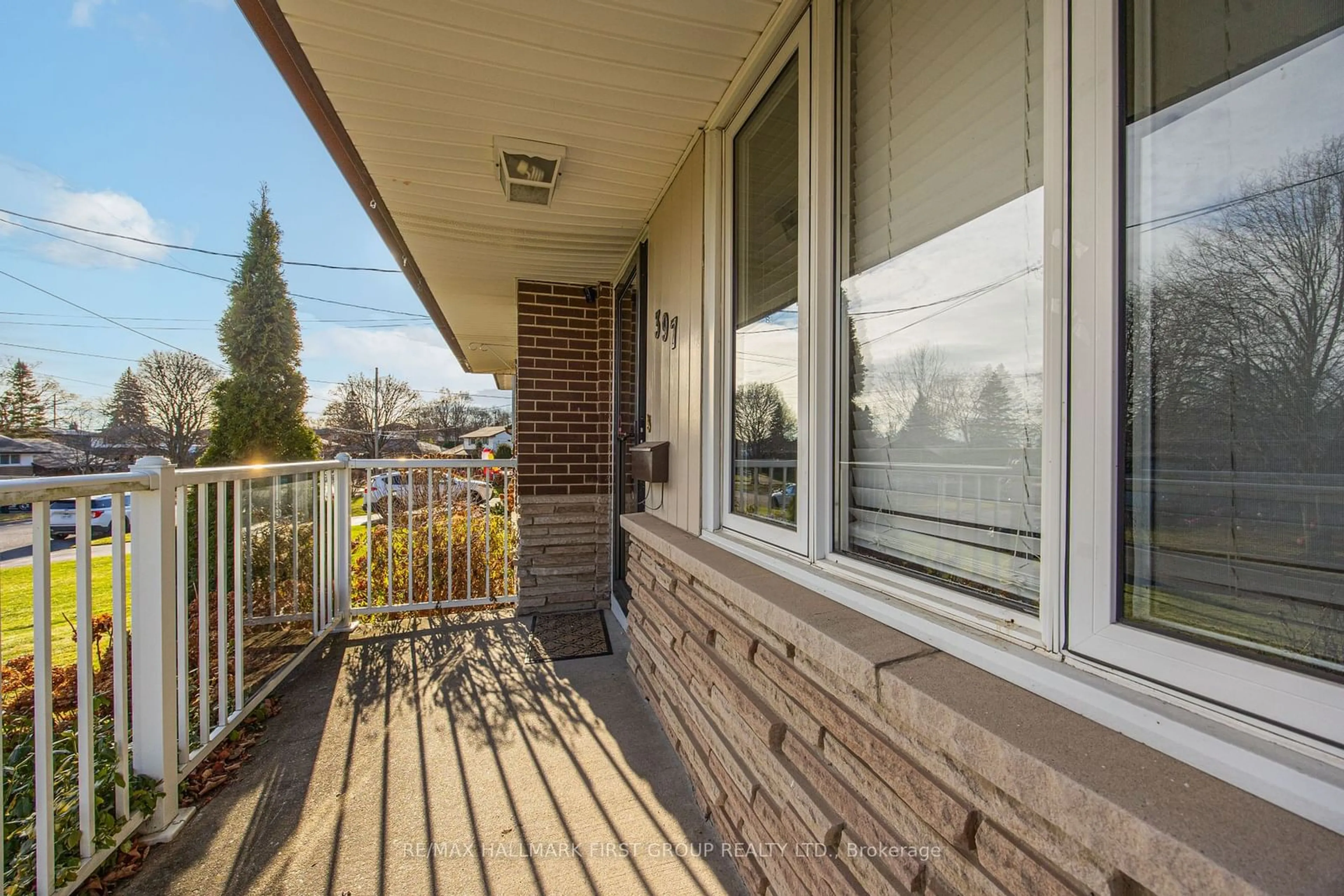 Balcony in the apartment, street for 397 Bernhard Cres, Oshawa Ontario L1G 2B7