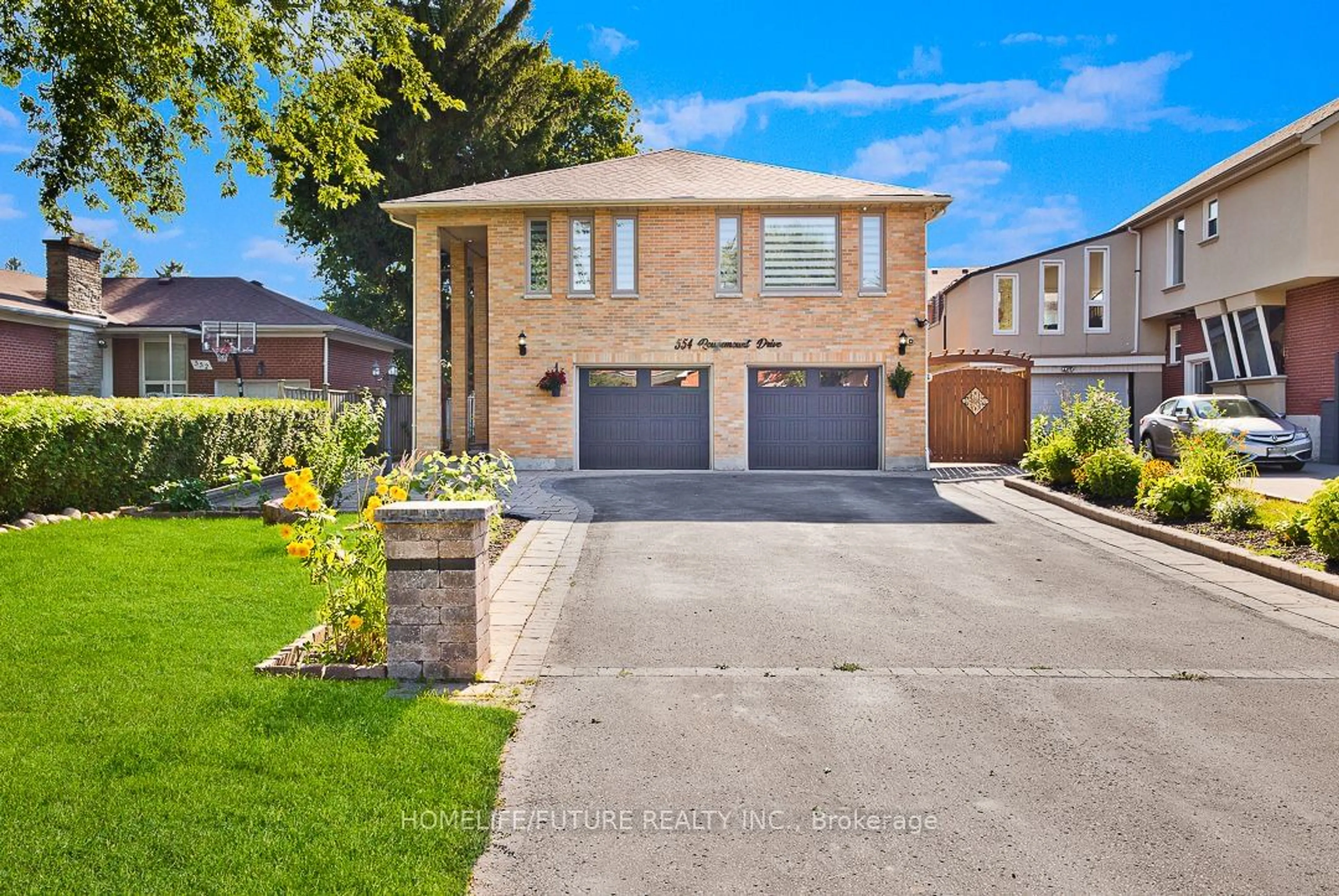 Home with brick exterior material, street for 554 Rougemount Dr, Pickering Ontario L1W 2C2