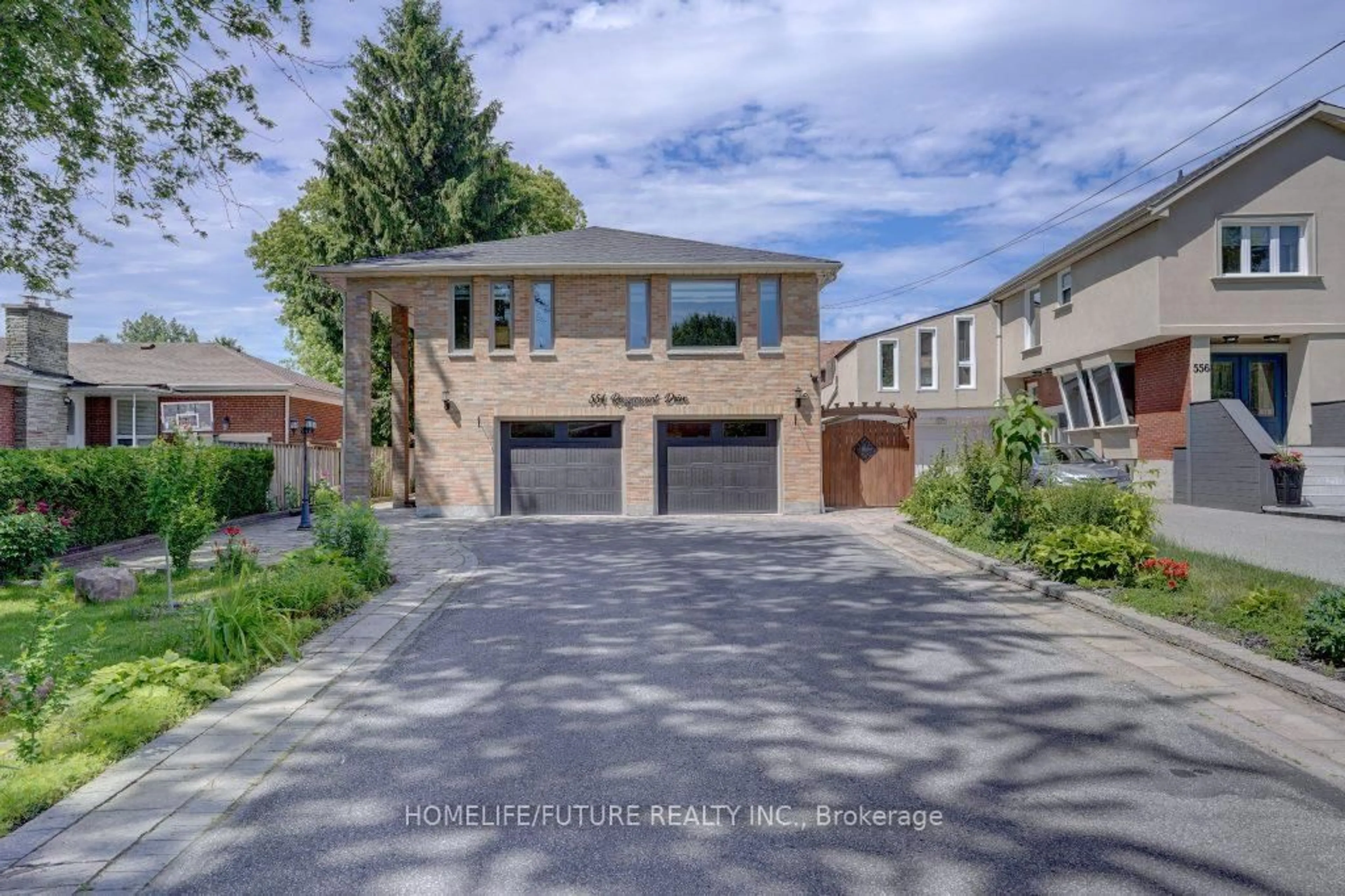 Home with brick exterior material, street for 554 Rougemount Dr, Pickering Ontario L1W 2C2