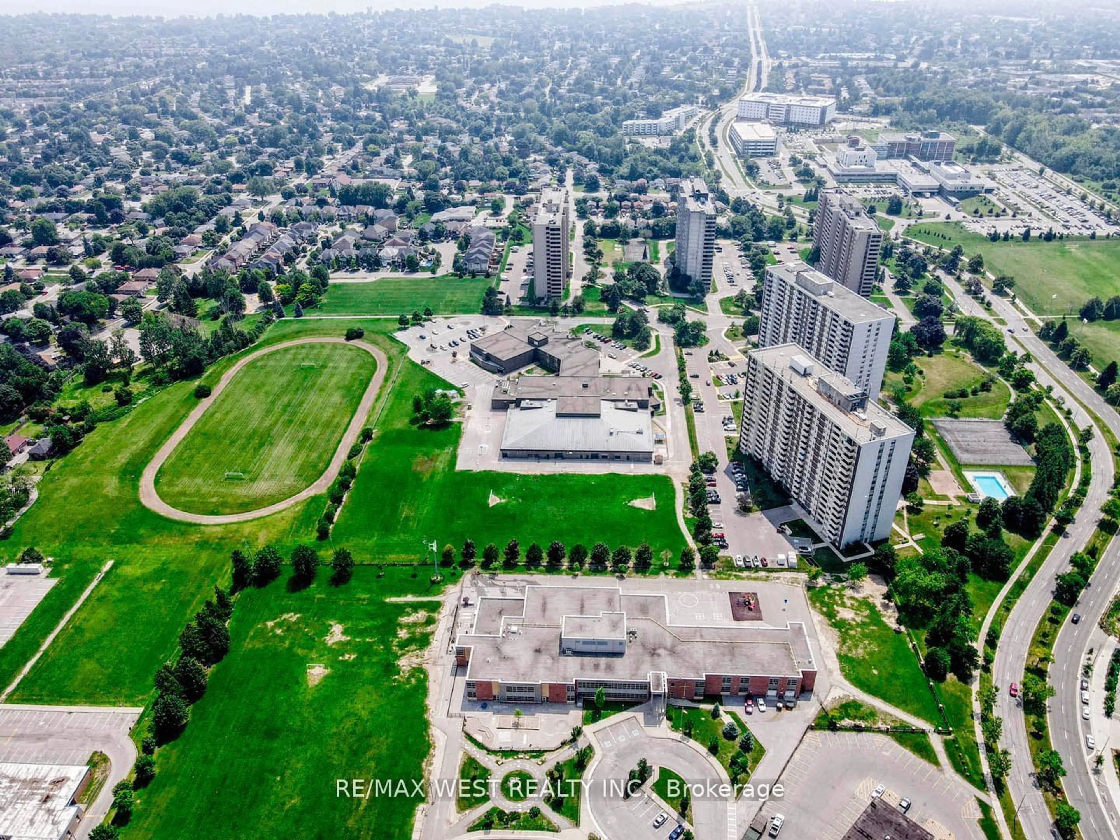 A pic from outside/outdoor area/front of a property/back of a property/a pic from drone, city buildings view from balcony for 66 Falby Crt #811, Ajax Ontario L1S 3L2