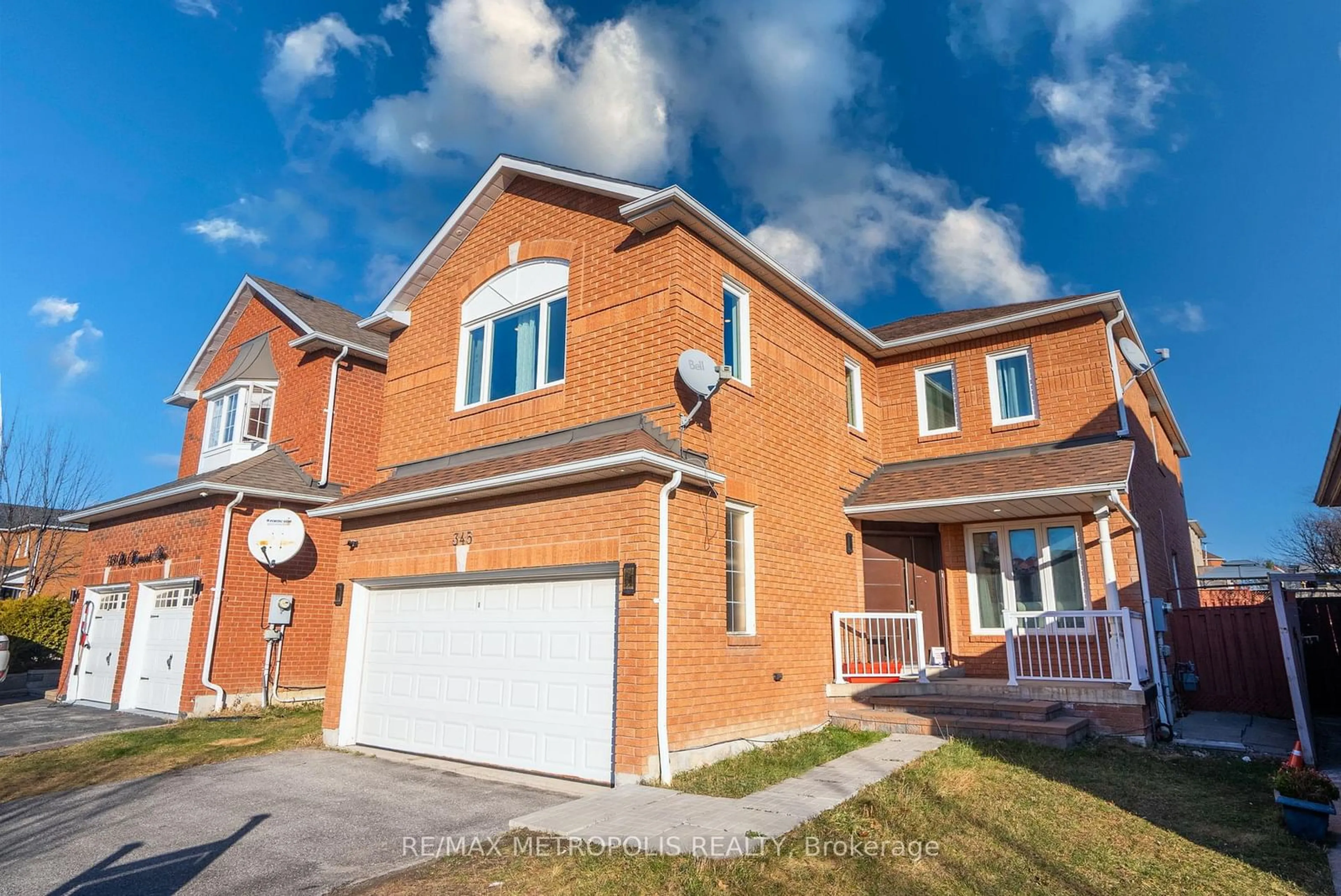 Home with brick exterior material, street for 345 Old Harwood Ave, Ajax Ontario L1Z 1H6