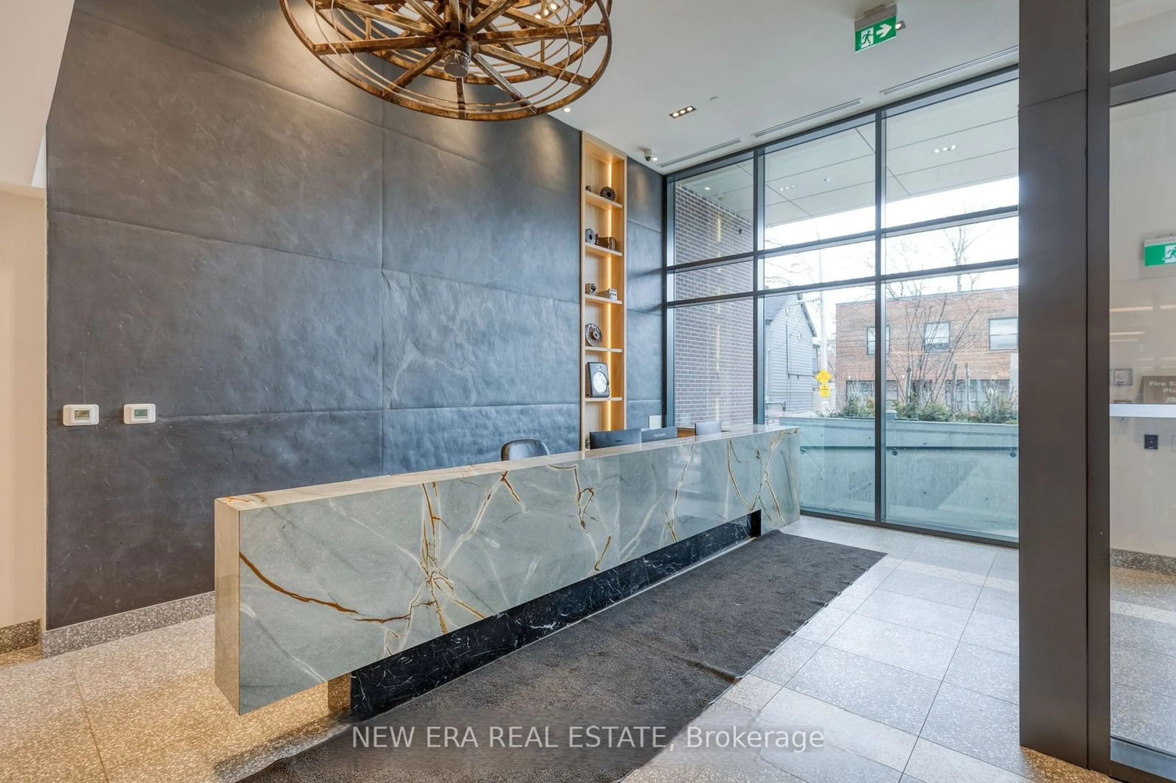 Indoor foyer for 150 Logan Ave #301, Toronto Ontario M4M 0E4