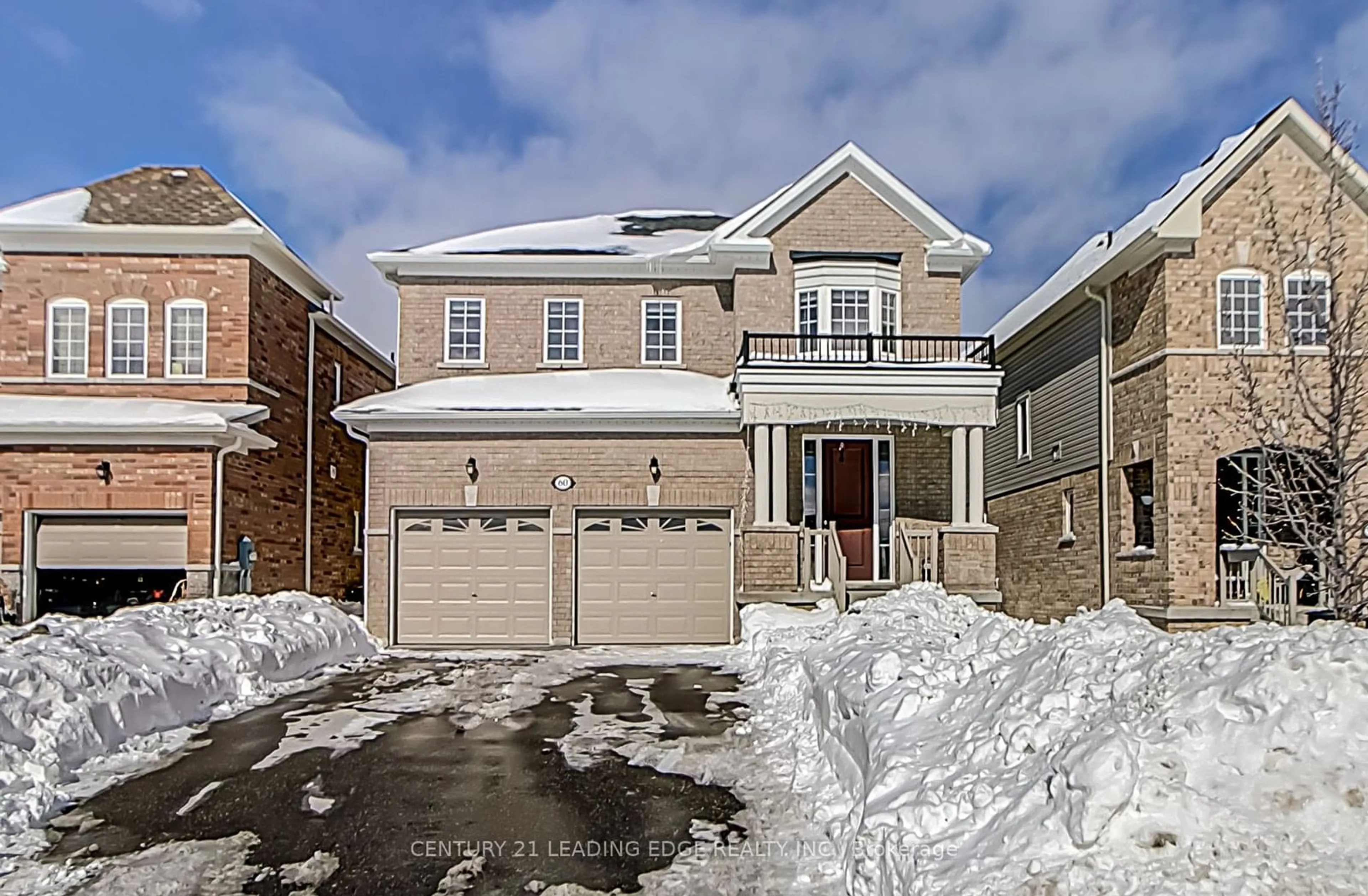 Home with brick exterior material, street for 60 Bill Hutchinson Cres, Clarington Ontario L1C 7E1