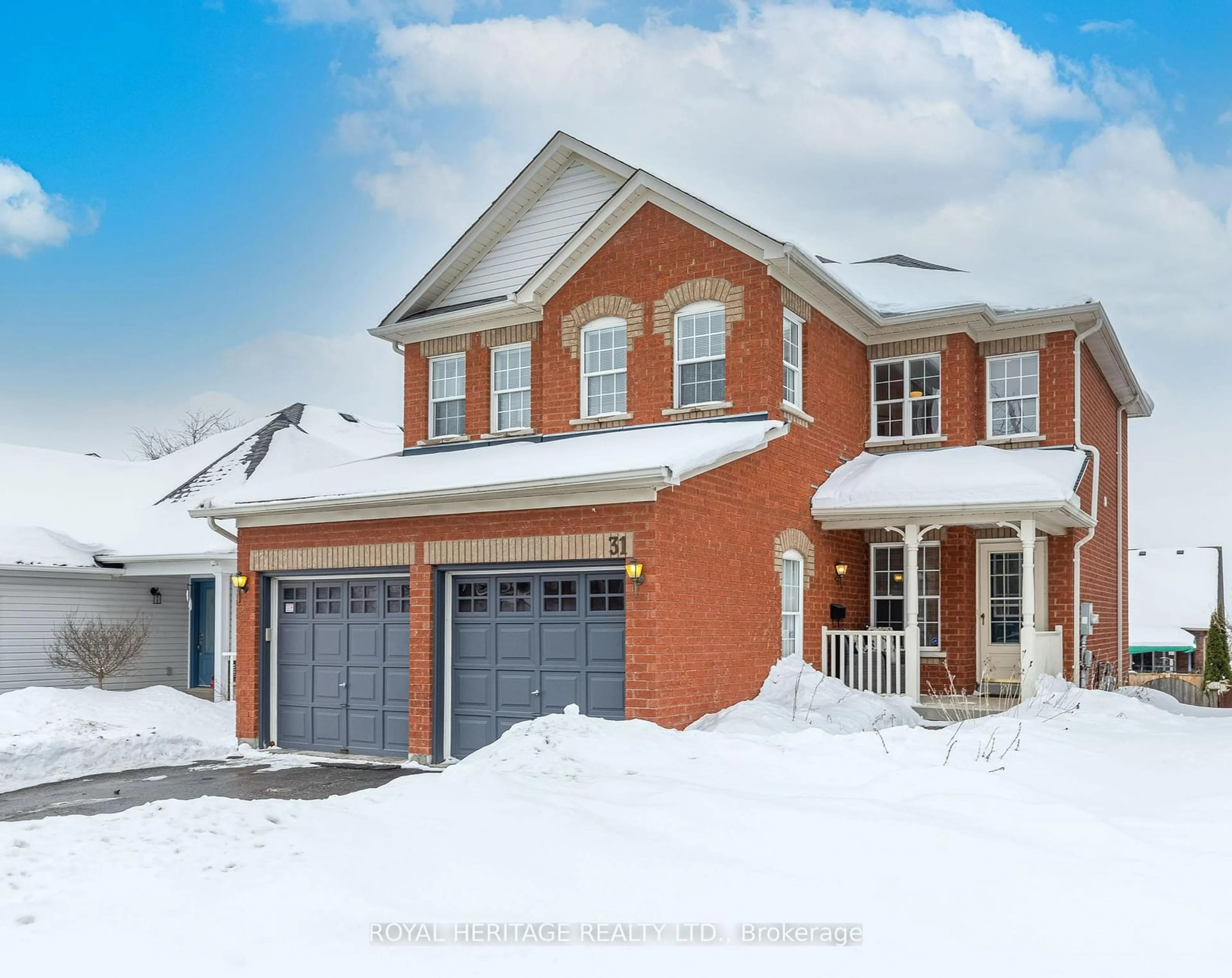 Home with brick exterior material, street for 31 Downey Dr, Whitby Ontario L1M 1J2