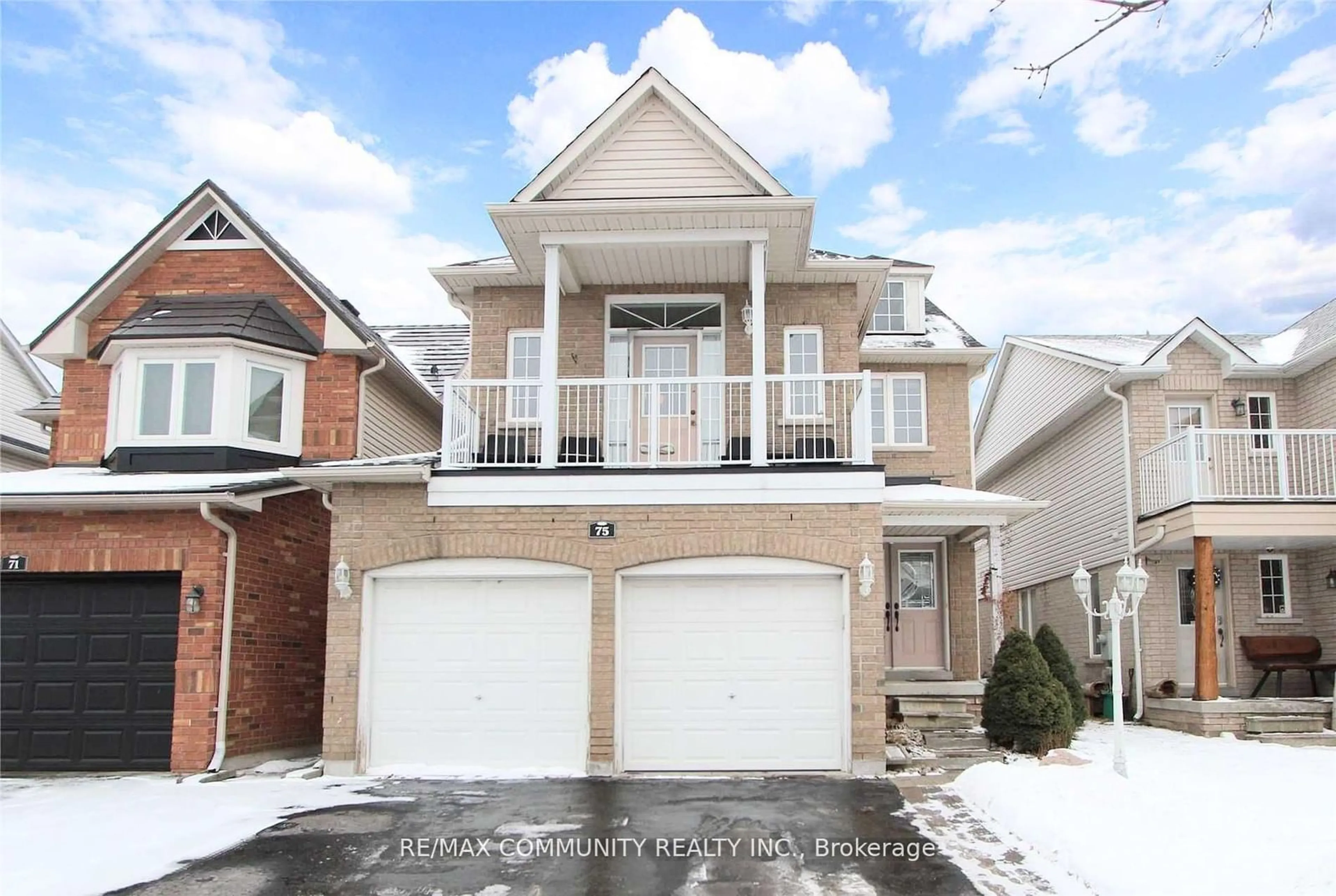 Home with brick exterior material, street for 75 Hutton Pl, Clarington Ontario L1C 5K1