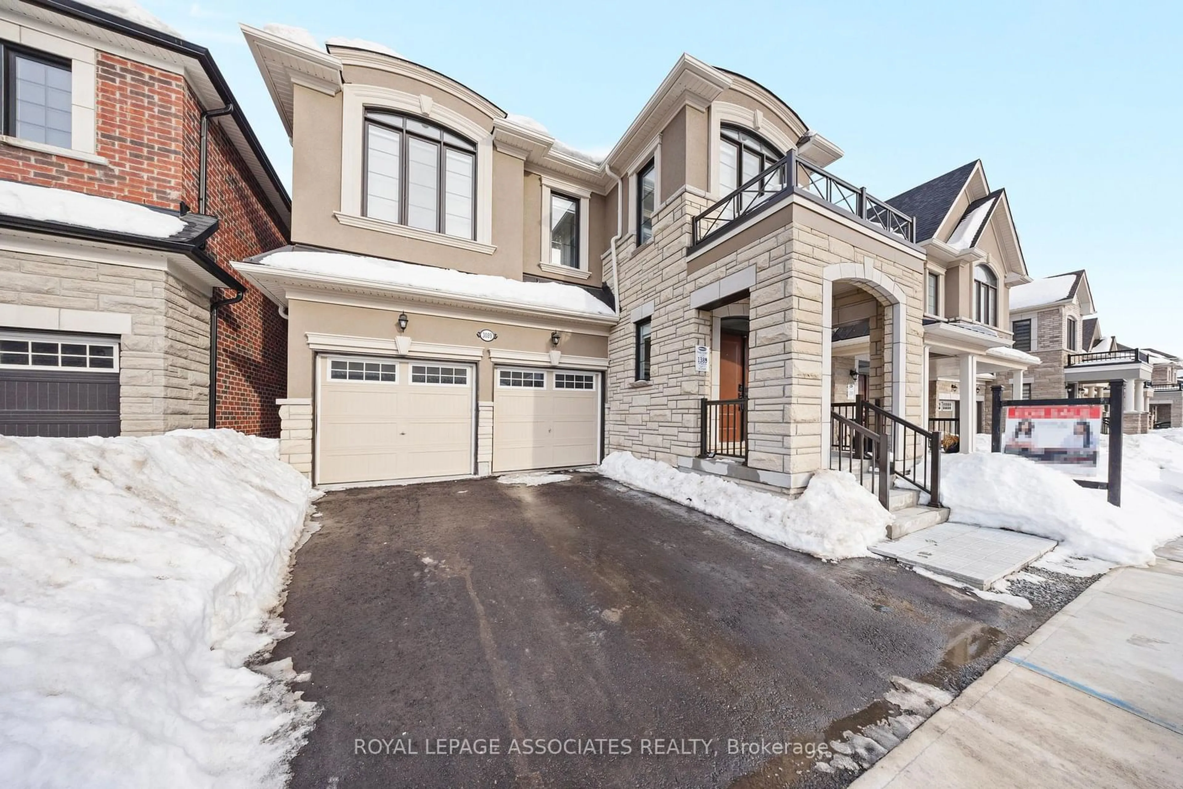 Home with brick exterior material, street for 3089 Paperbirch Tr, Pickering Ontario L1X 0N9