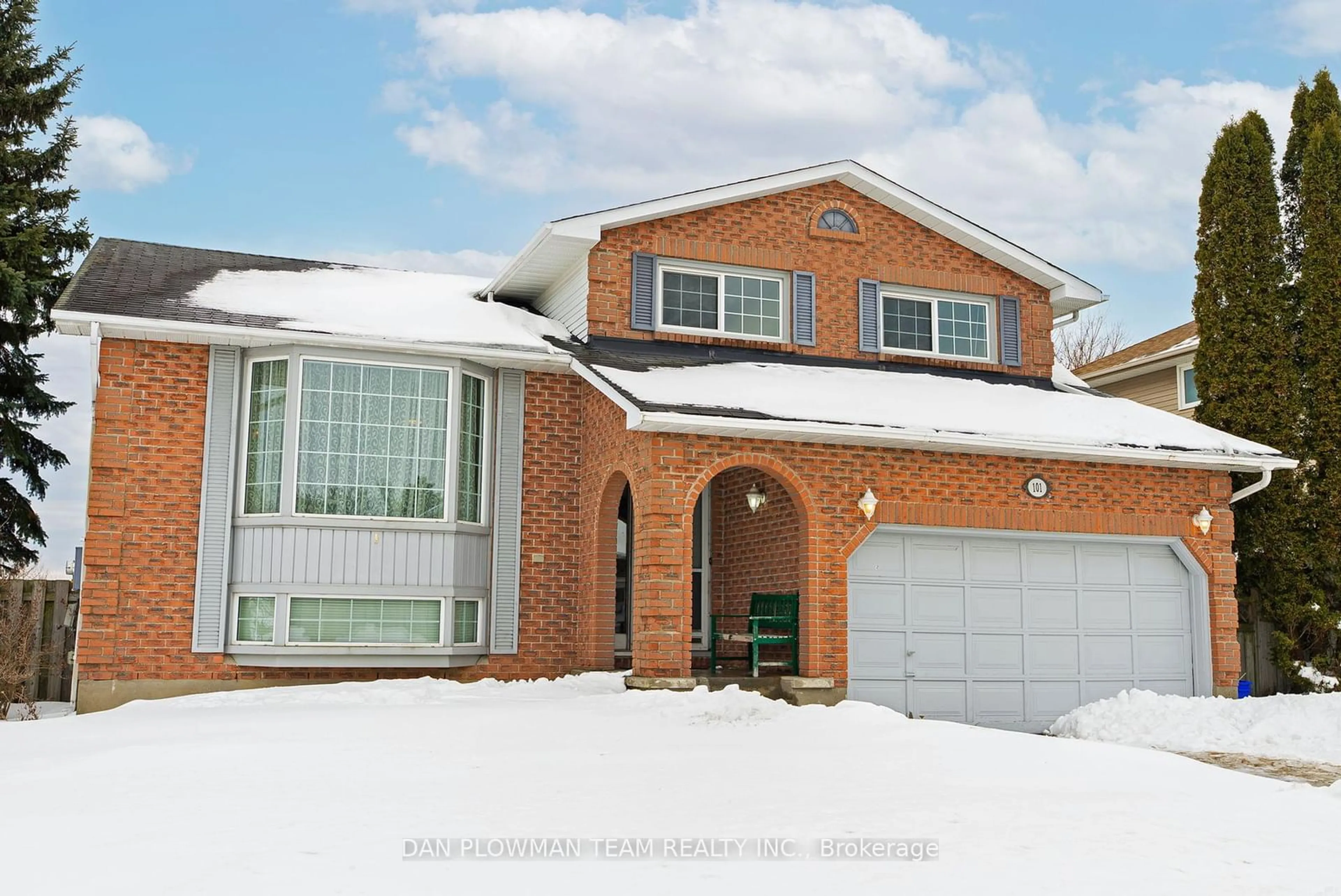 Home with brick exterior material, street for 101 Foxhunt Tr, Clarington Ontario L1E 1C9