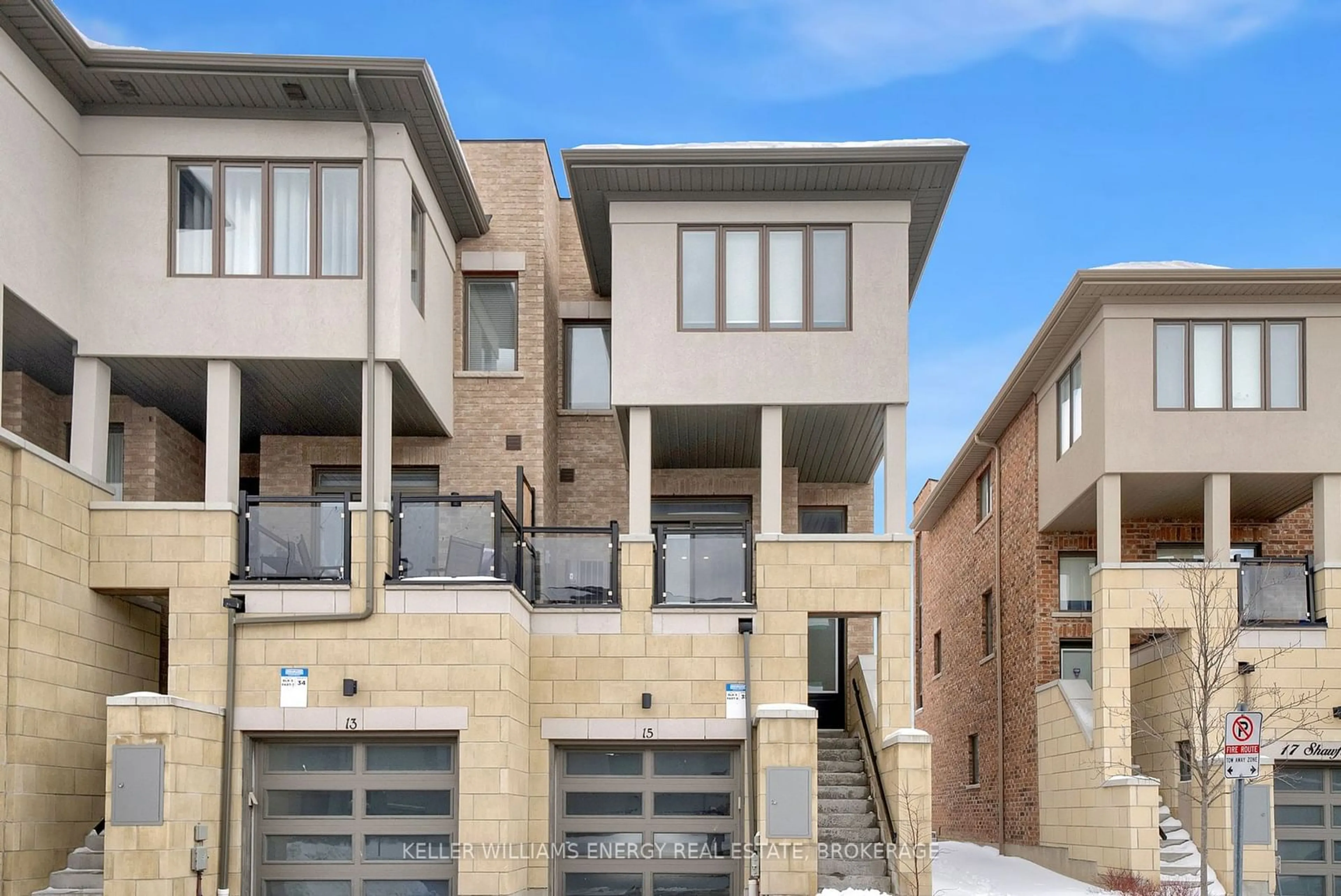 Home with brick exterior material, street for 15 Shawfield Way #83, Whitby Ontario L1R 0N8