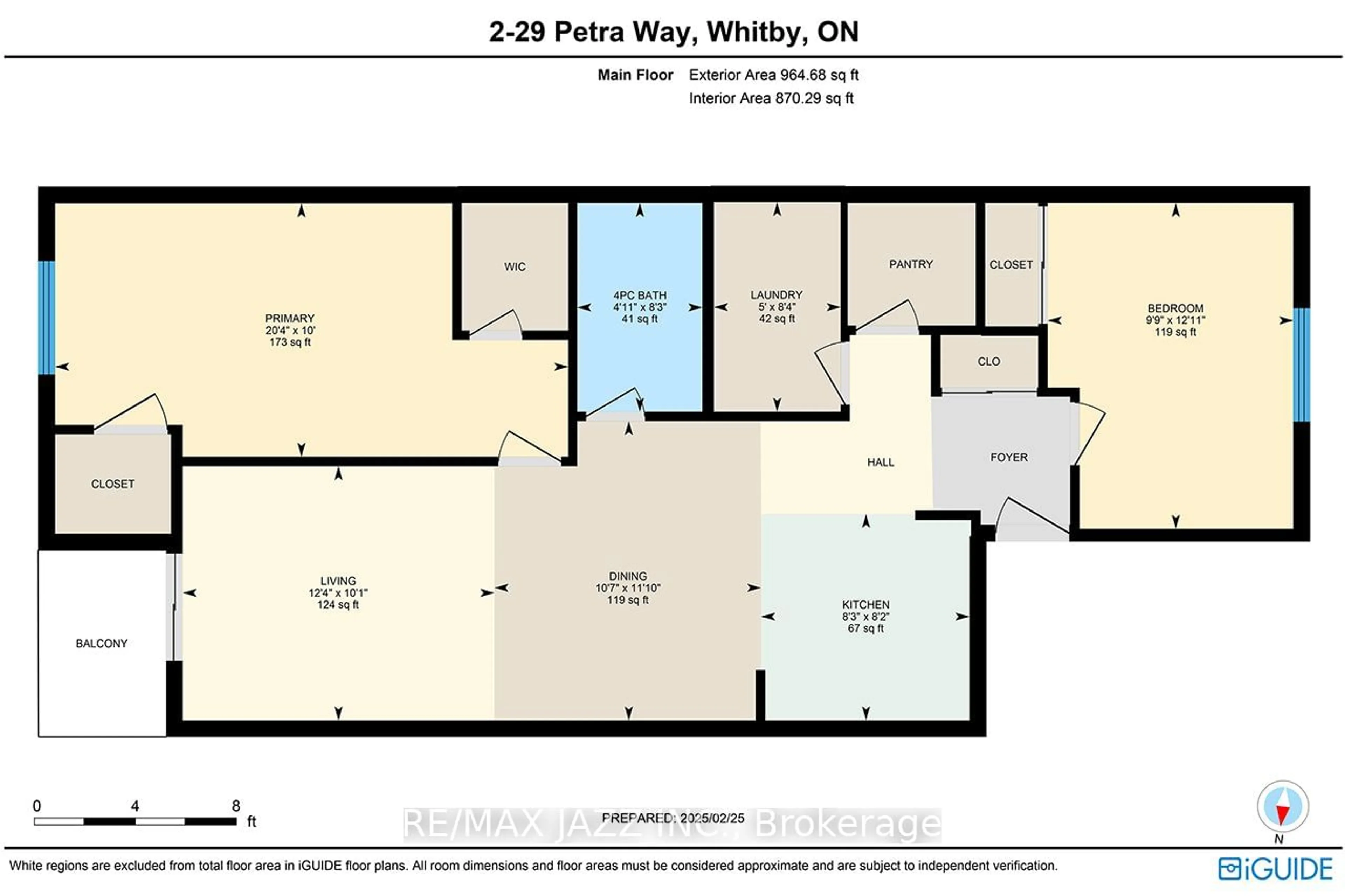 Floor plan for 29 Petra Way #2, Whitby Ontario L1R 0A7