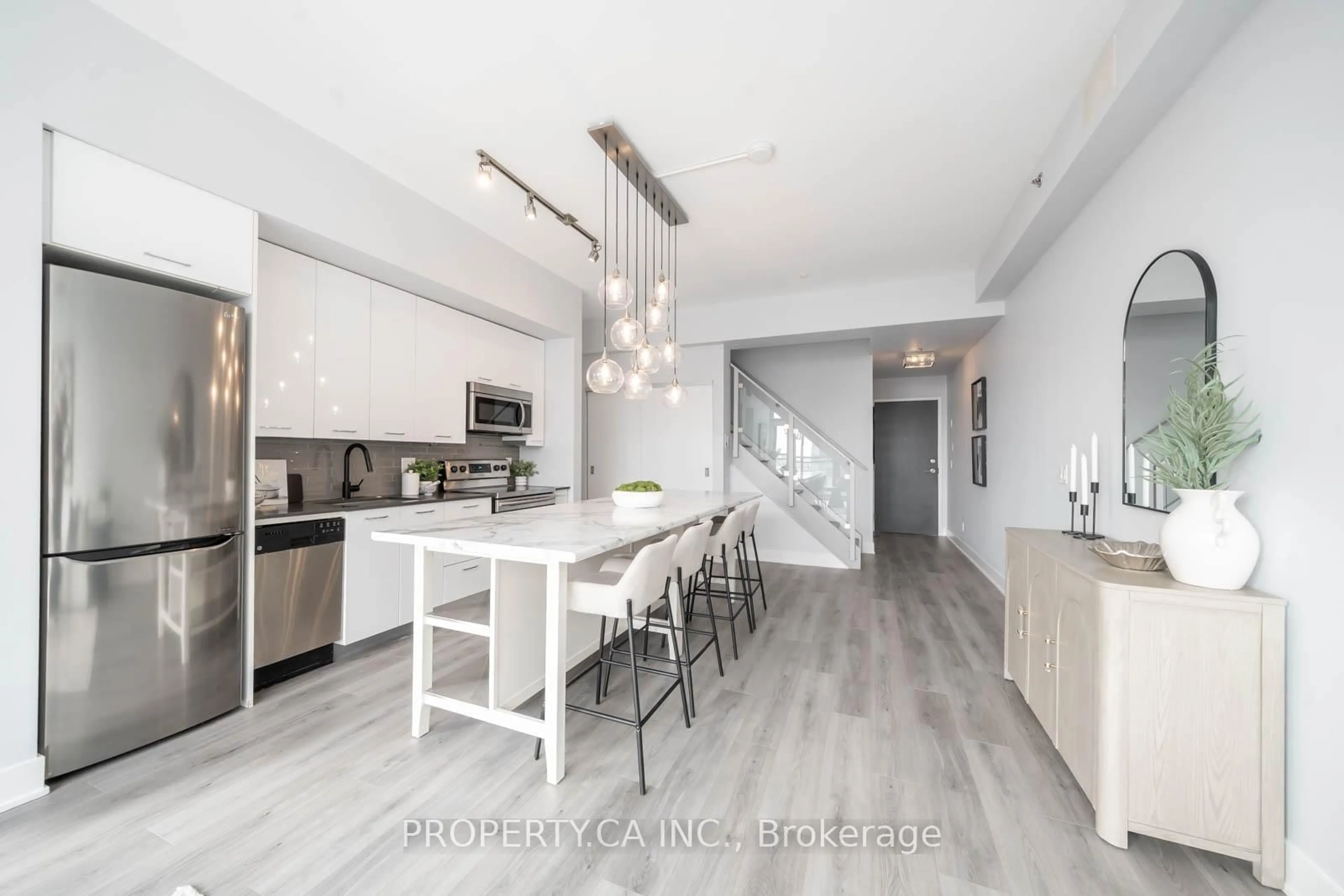 Open concept kitchen, unknown for 630 Queen St #810, Toronto Ontario M4M 1G3