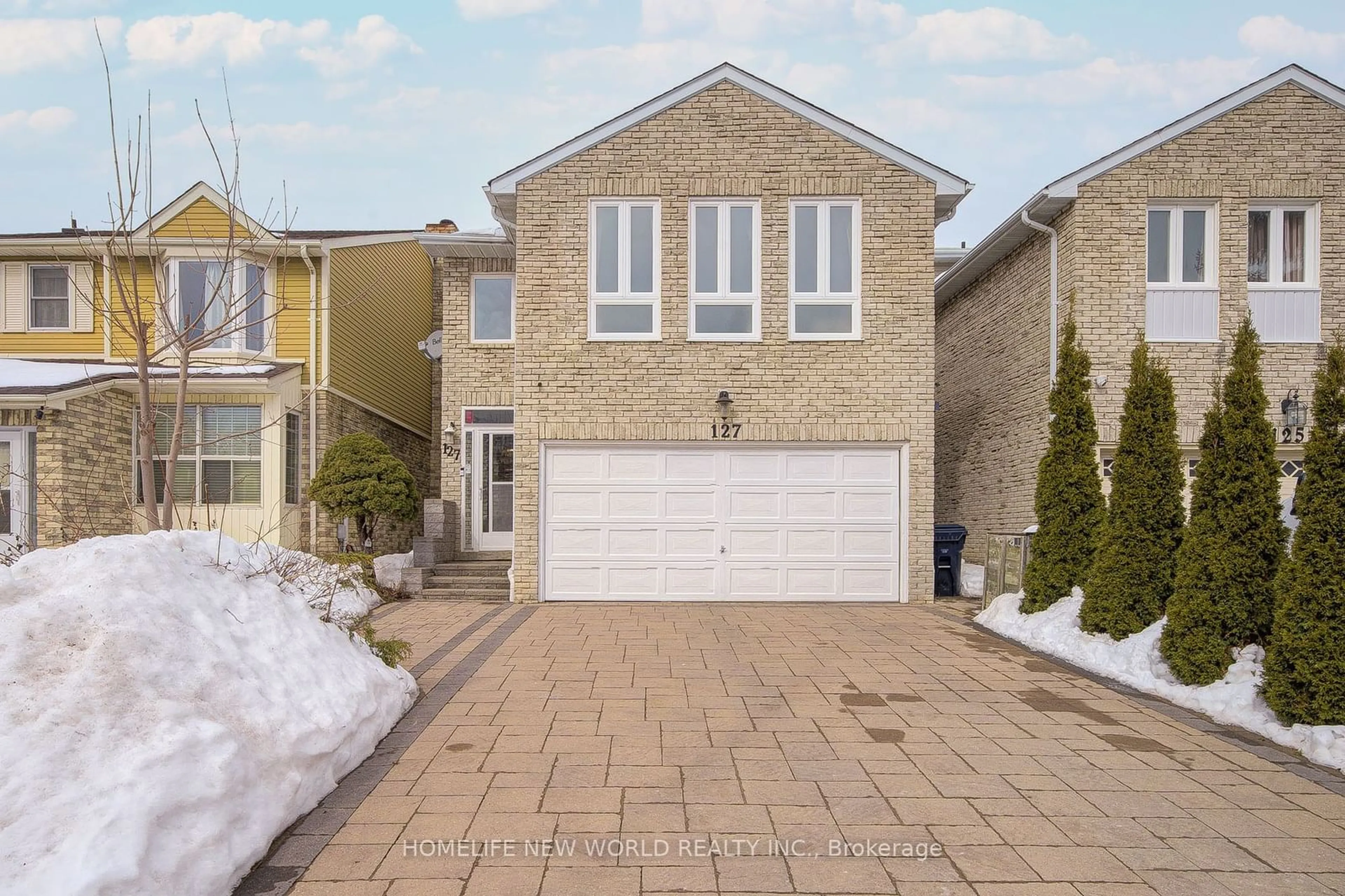 Home with brick exterior material, street for 127 Sandyhook Sq, Toronto Ontario M1W 3N6