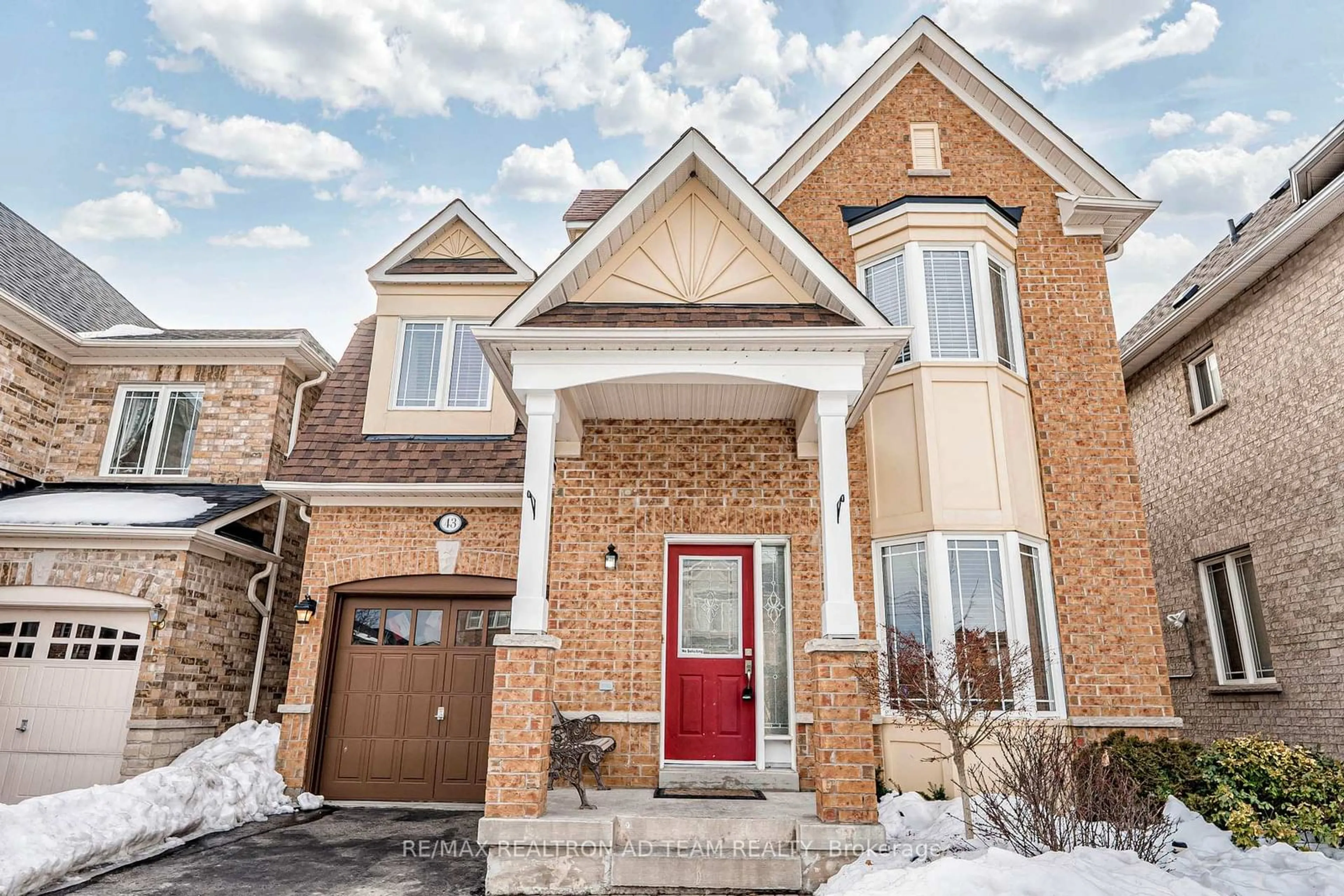 Home with brick exterior material, street for 43 Styles Cres, Ajax Ontario L1Z 1S4