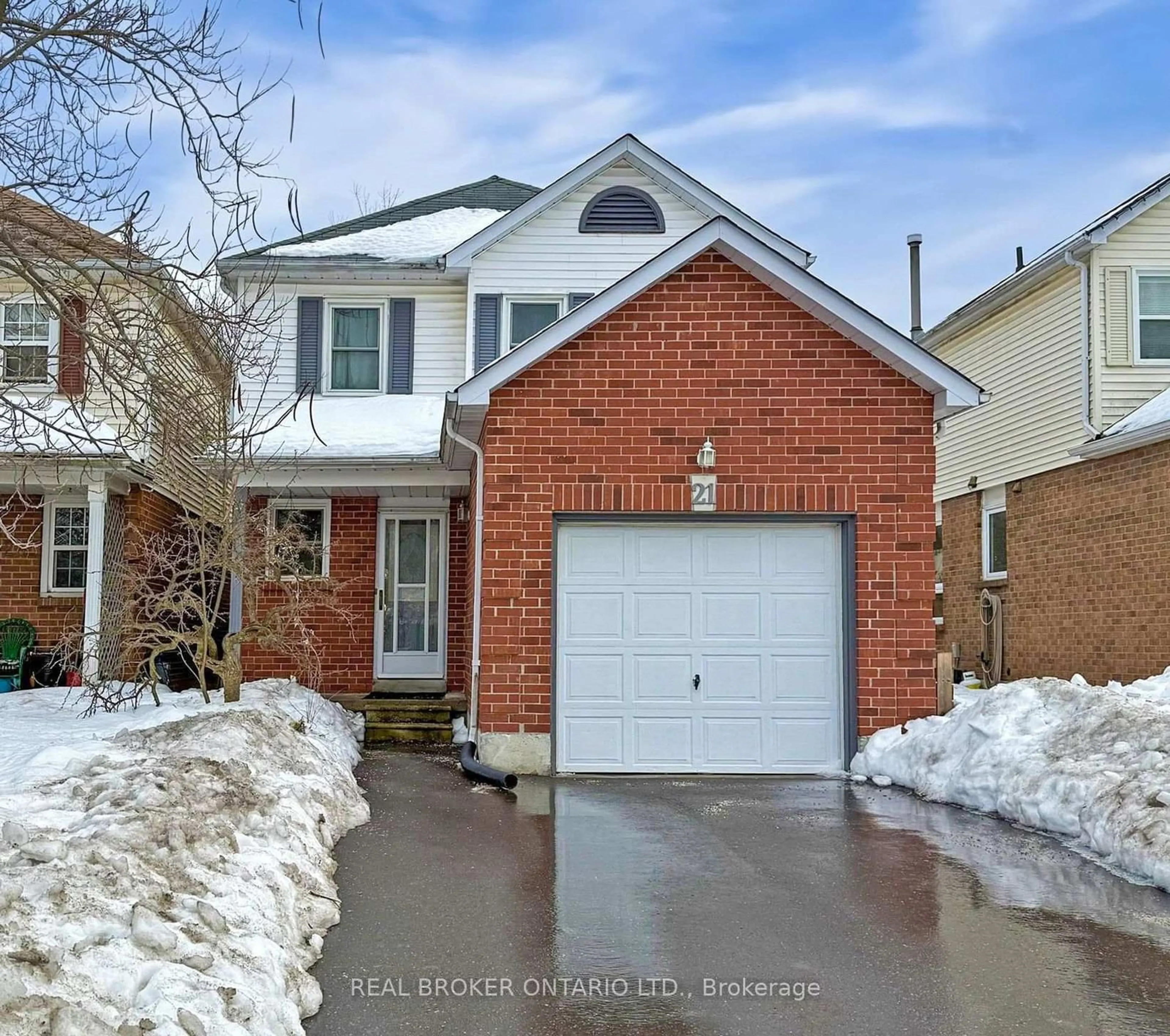 Home with brick exterior material, street for 21 Prout Dr, Clarington Ontario L1C 4A3