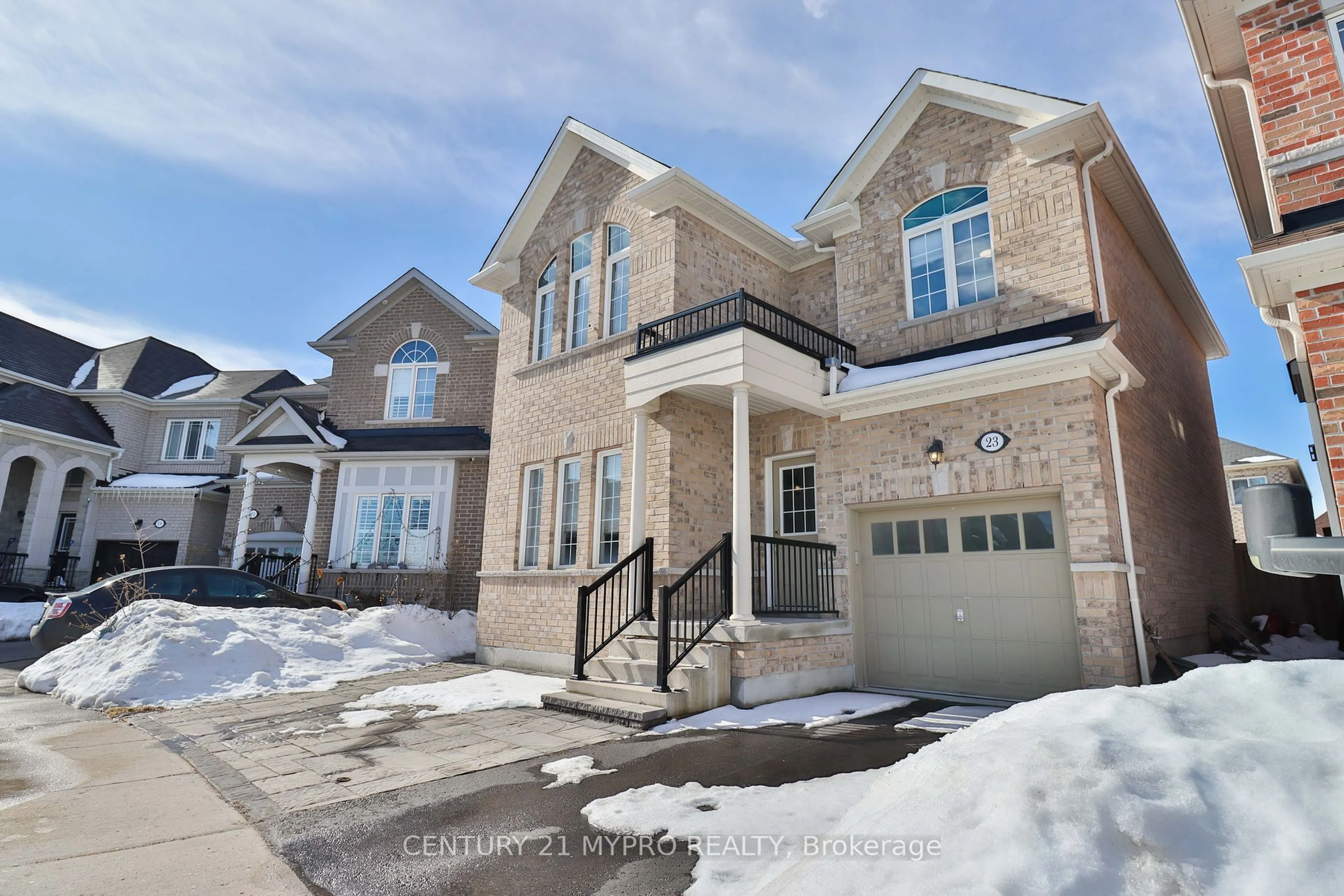 Home with brick exterior material, street for 23 Bellotti Cres, Ajax Ontario L1Z 0M2