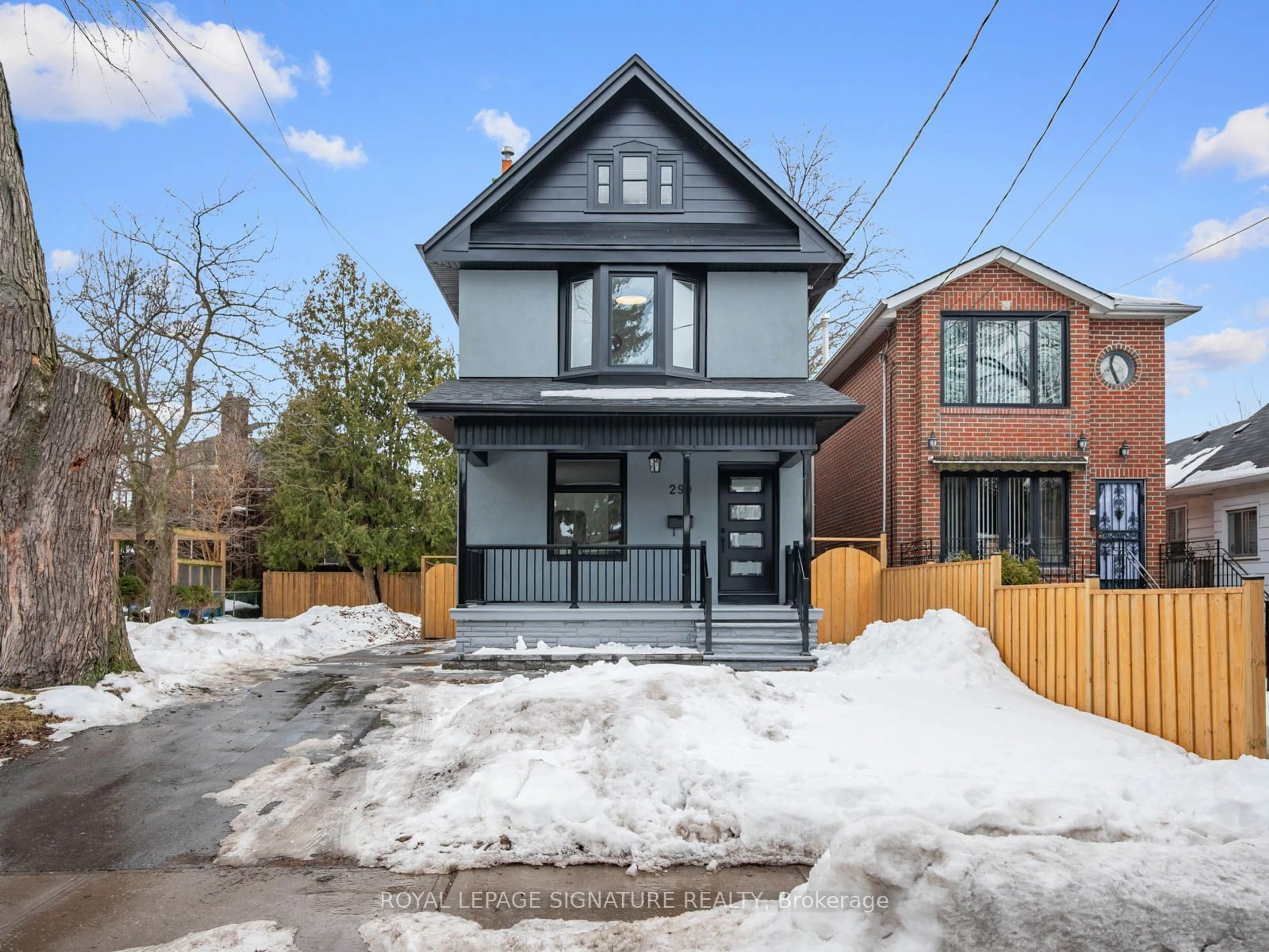 Home with brick exterior material, street for 290 Chisholm Ave, Toronto Ontario M4C 4W7