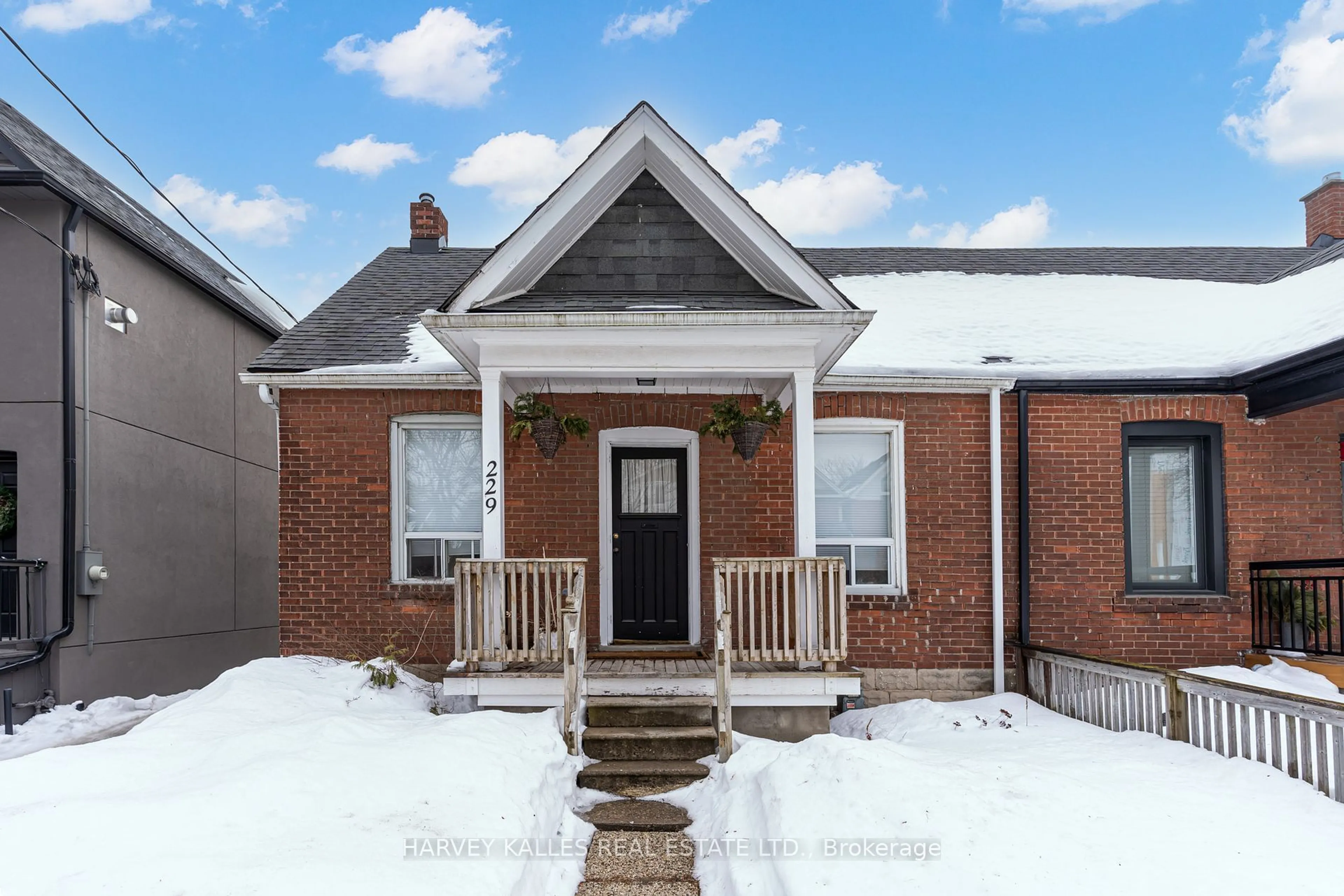 Home with brick exterior material, street for 229 Gamble Ave, Toronto Ontario M4J 2P4