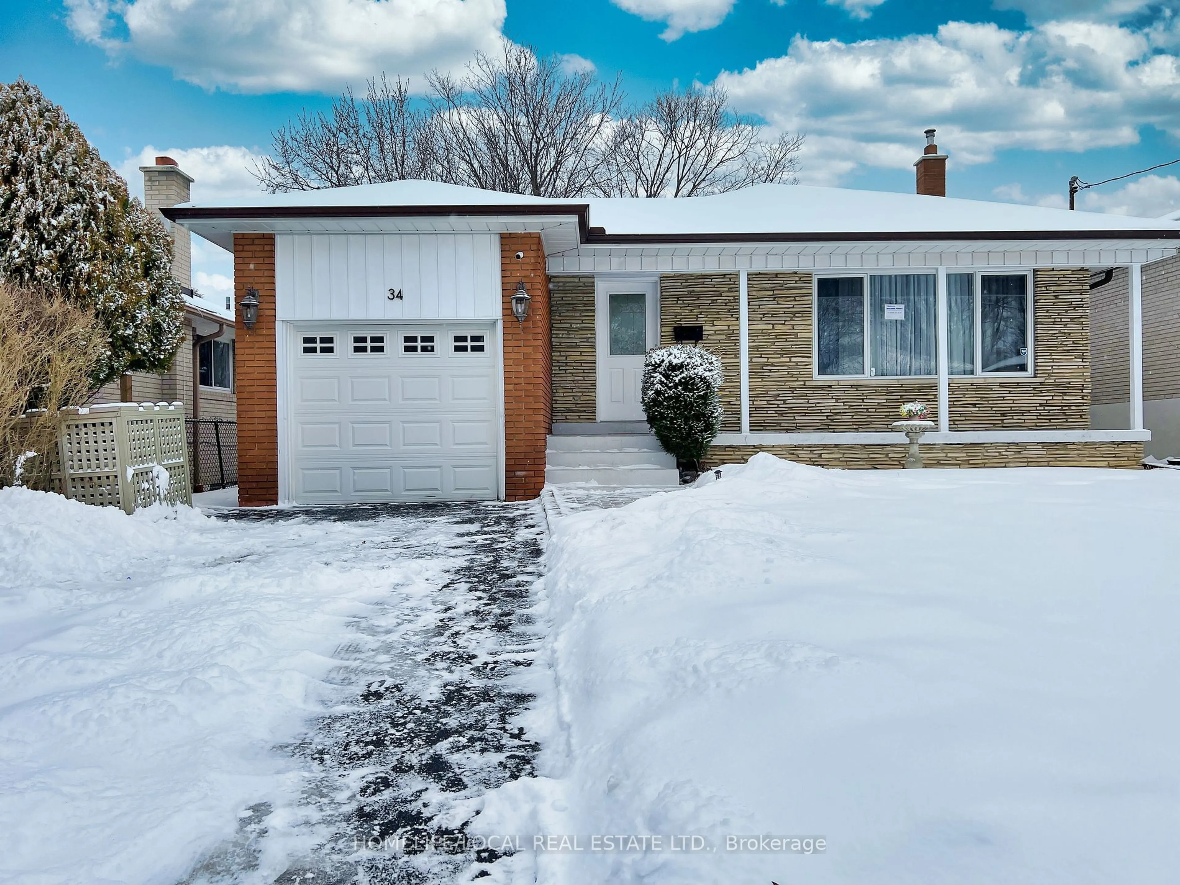 Home with brick exterior material, street for 34 Alpaca Dr, Toronto Ontario M1J 2Z7