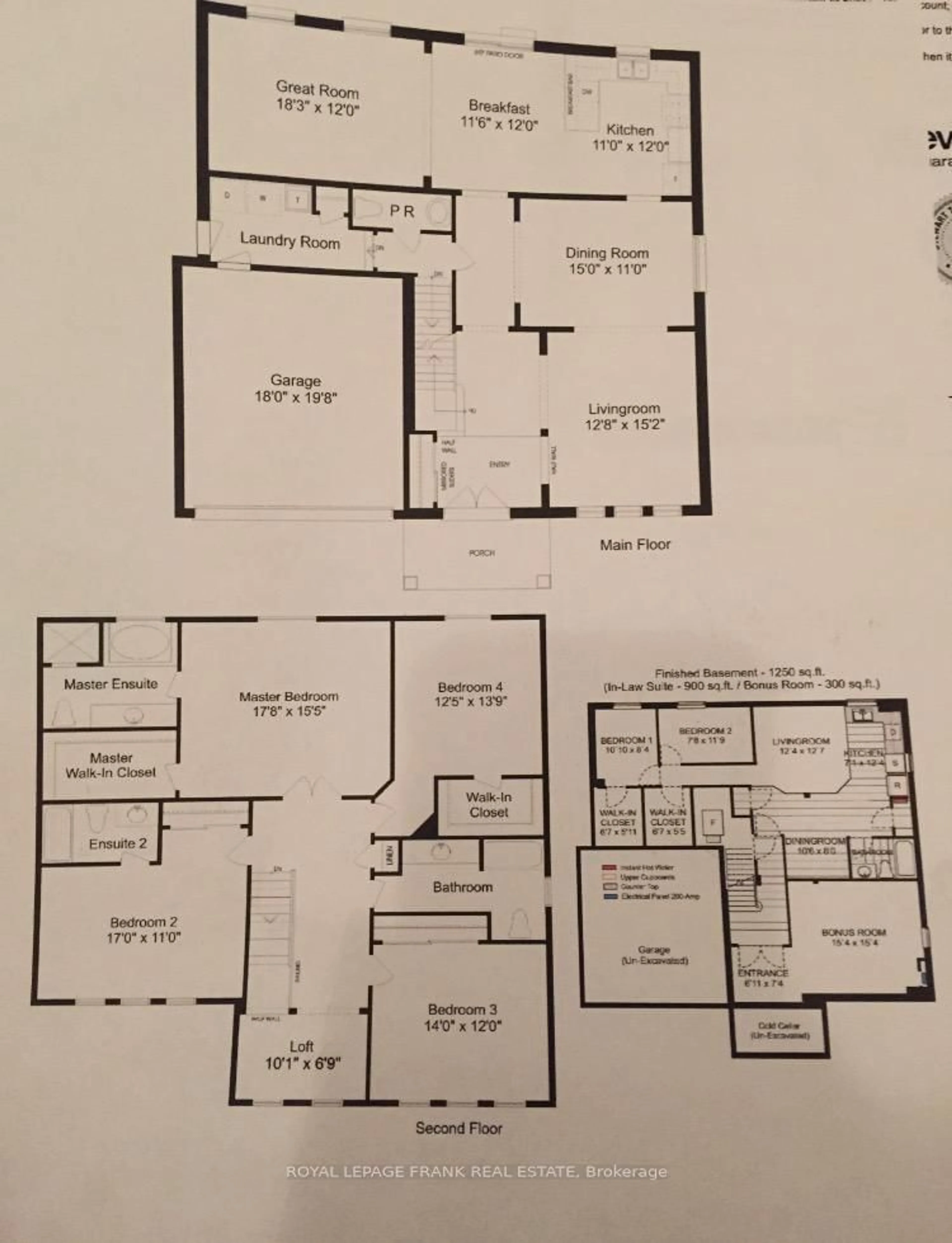 Floor plan for 2165 Secretariat Ave, Oshawa Ontario L1L 0A9