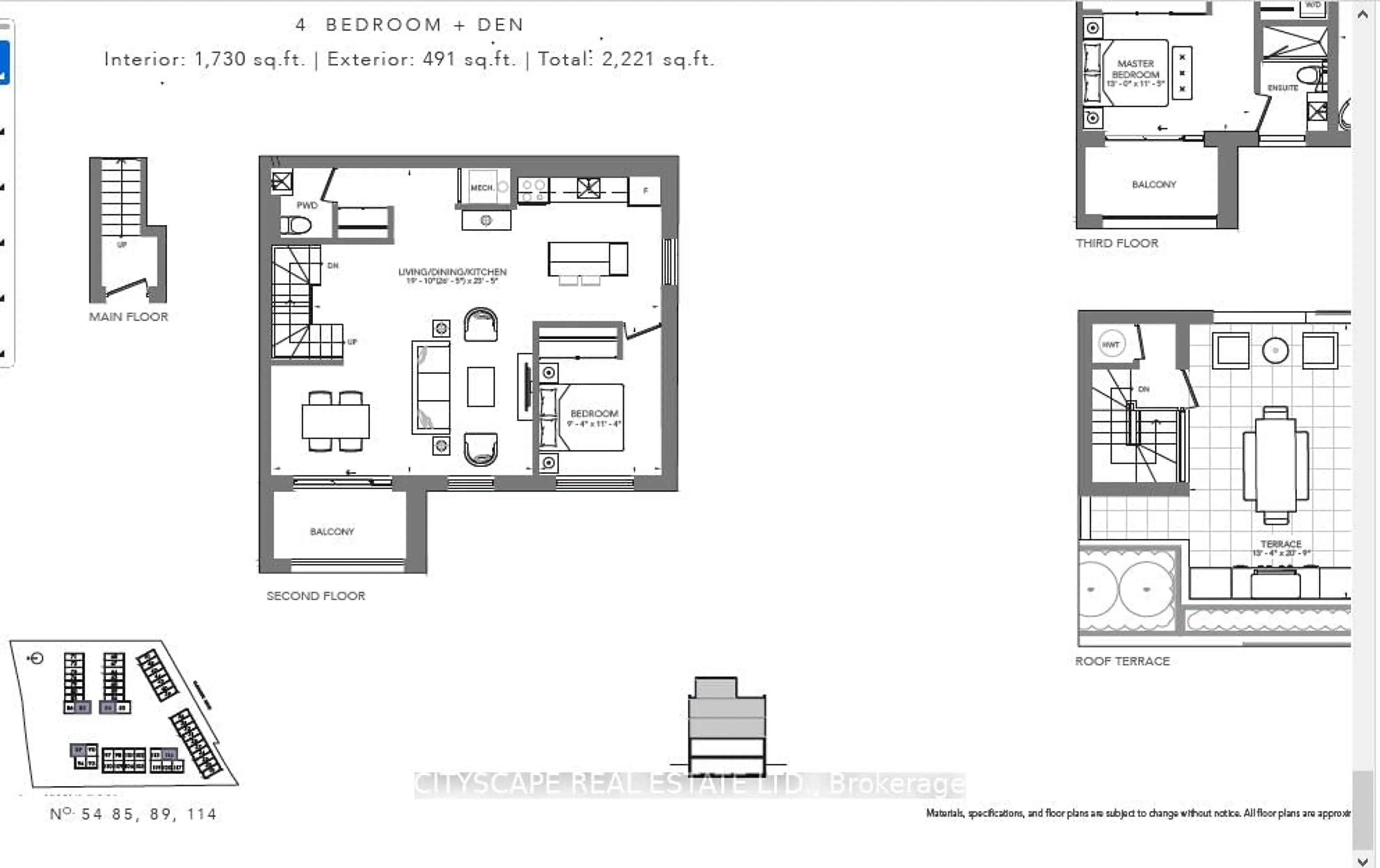 Floor plan for 174 Clonmore Dr #4 C, Toronto Ontario M1N 1Y1