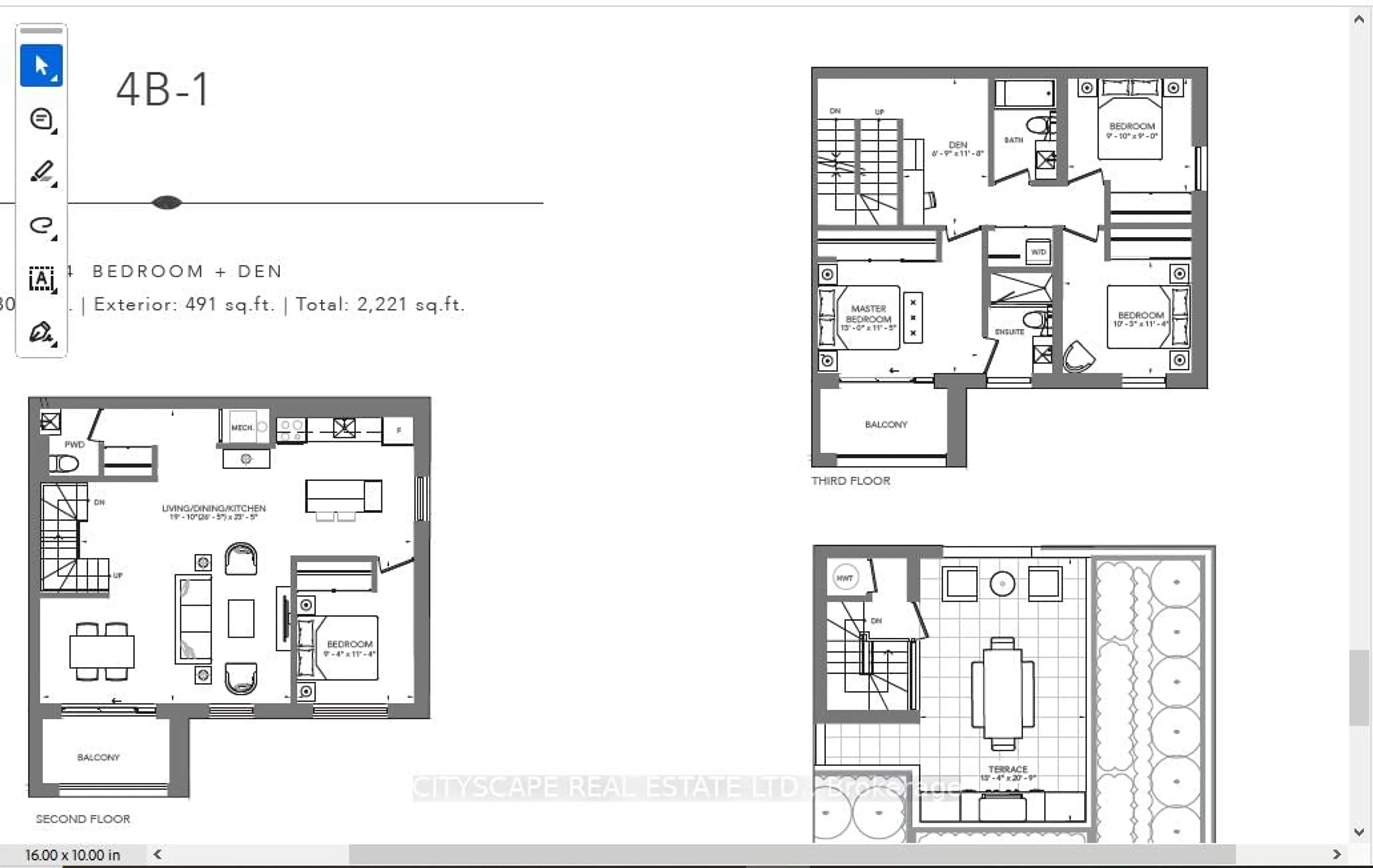 Floor plan for 174 Clonmore Dr #4 C, Toronto Ontario M1N 1Y1