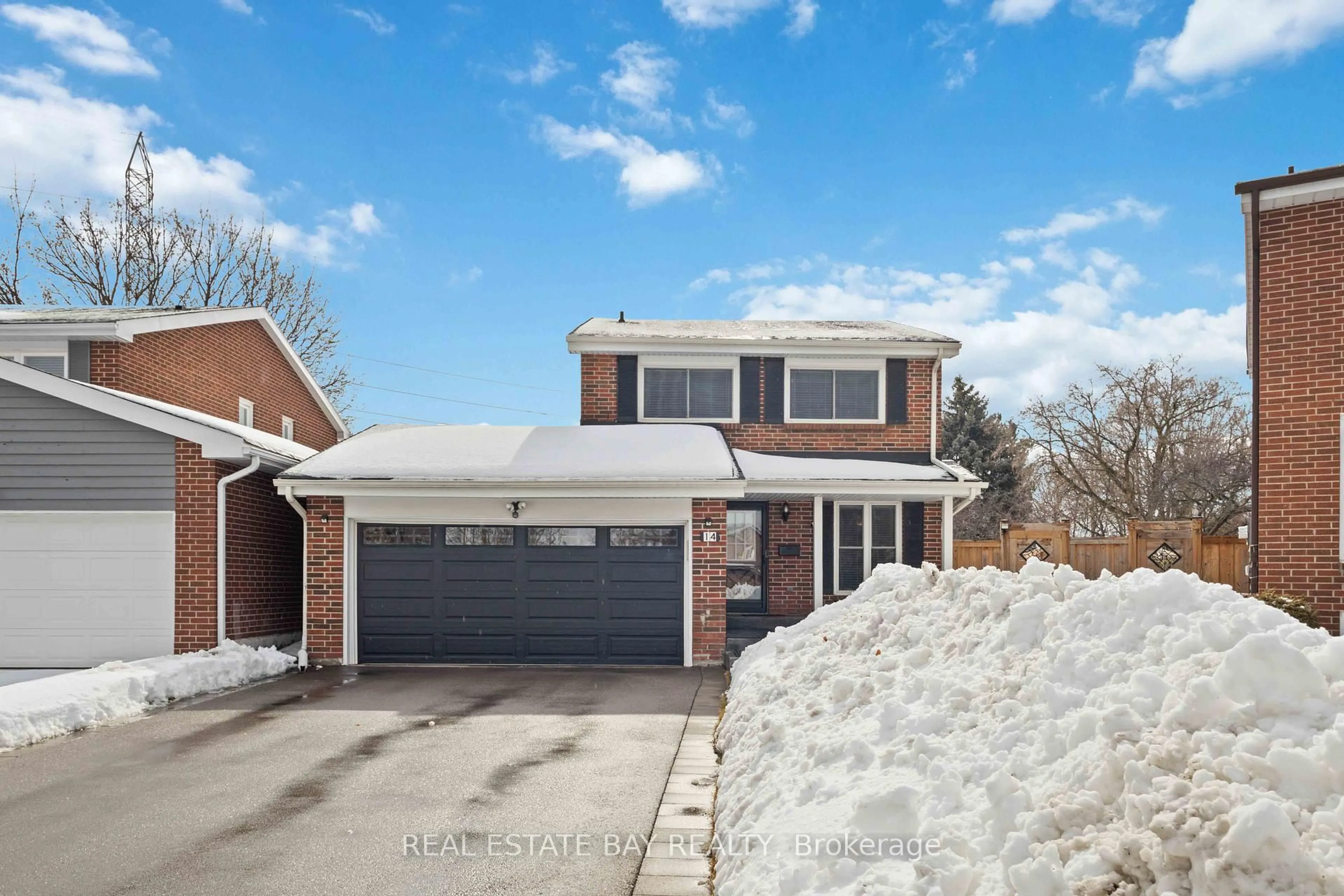 Home with brick exterior material, street for 14 Crowfoot Pl, Toronto Ontario M1W 2X7