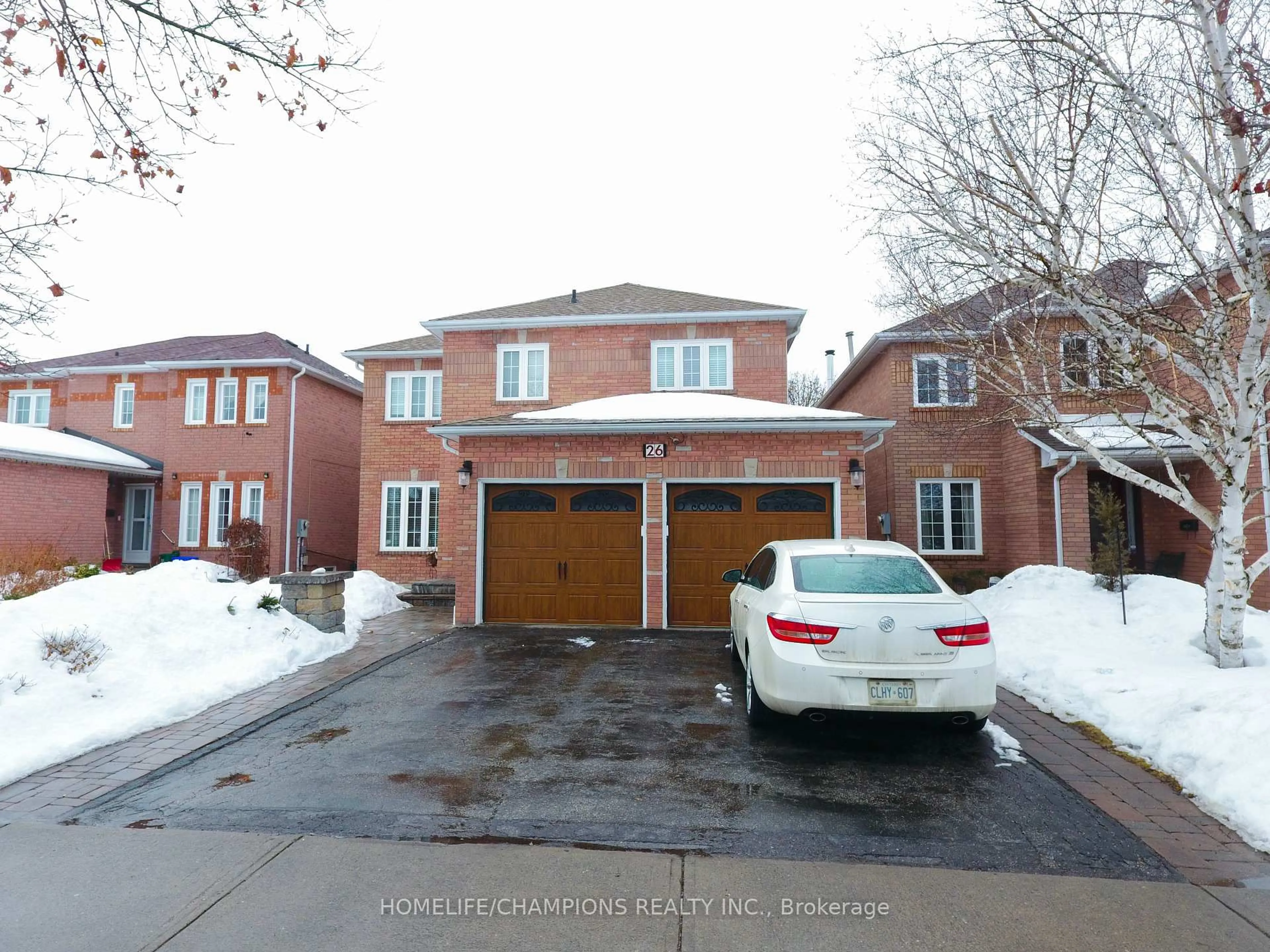 Home with brick exterior material, street for 26 Harkins Dr, Ajax Ontario L1T 3T6