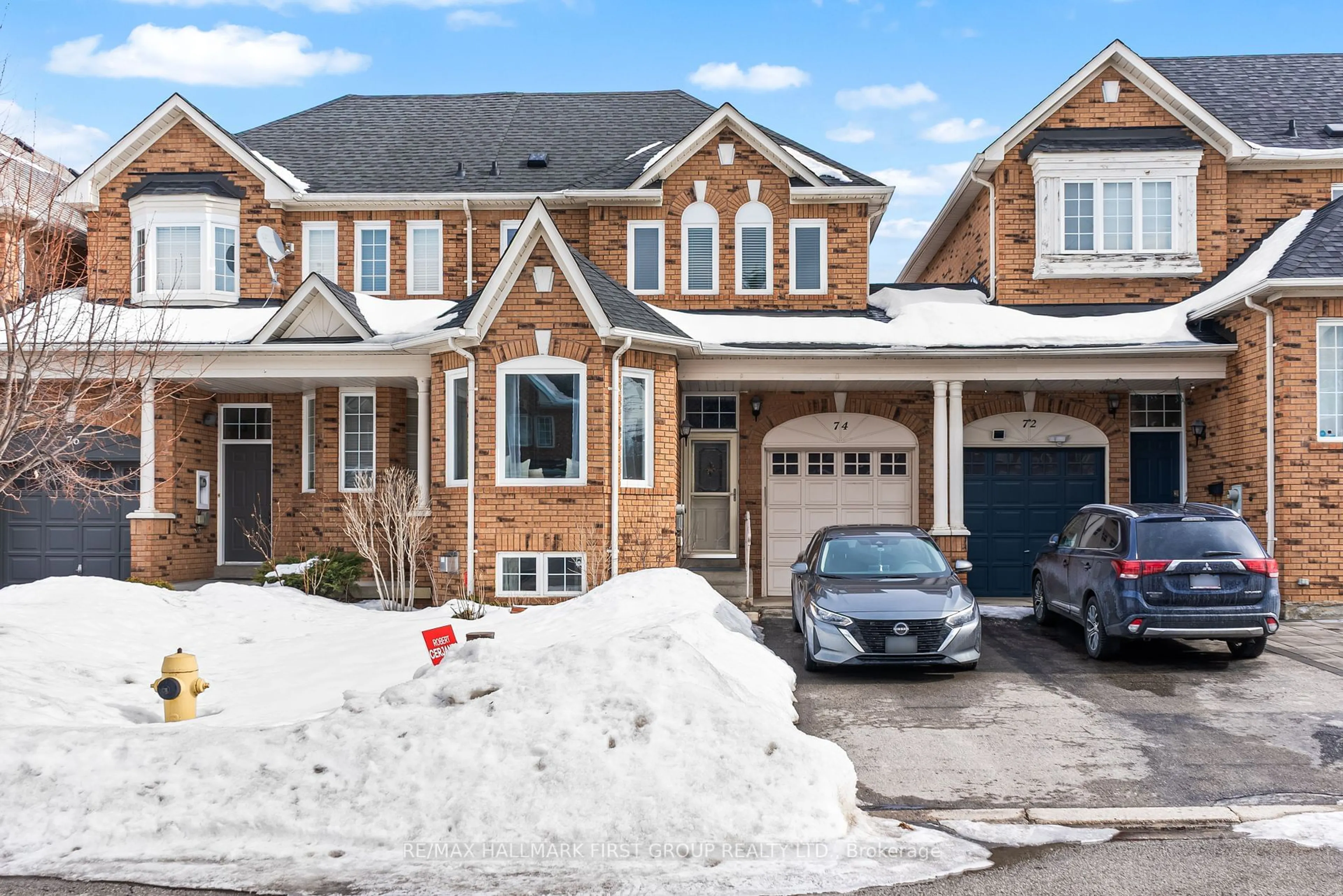 Home with brick exterior material, street for 74 Dooley Cres, Ajax Ontario L1T 4J2