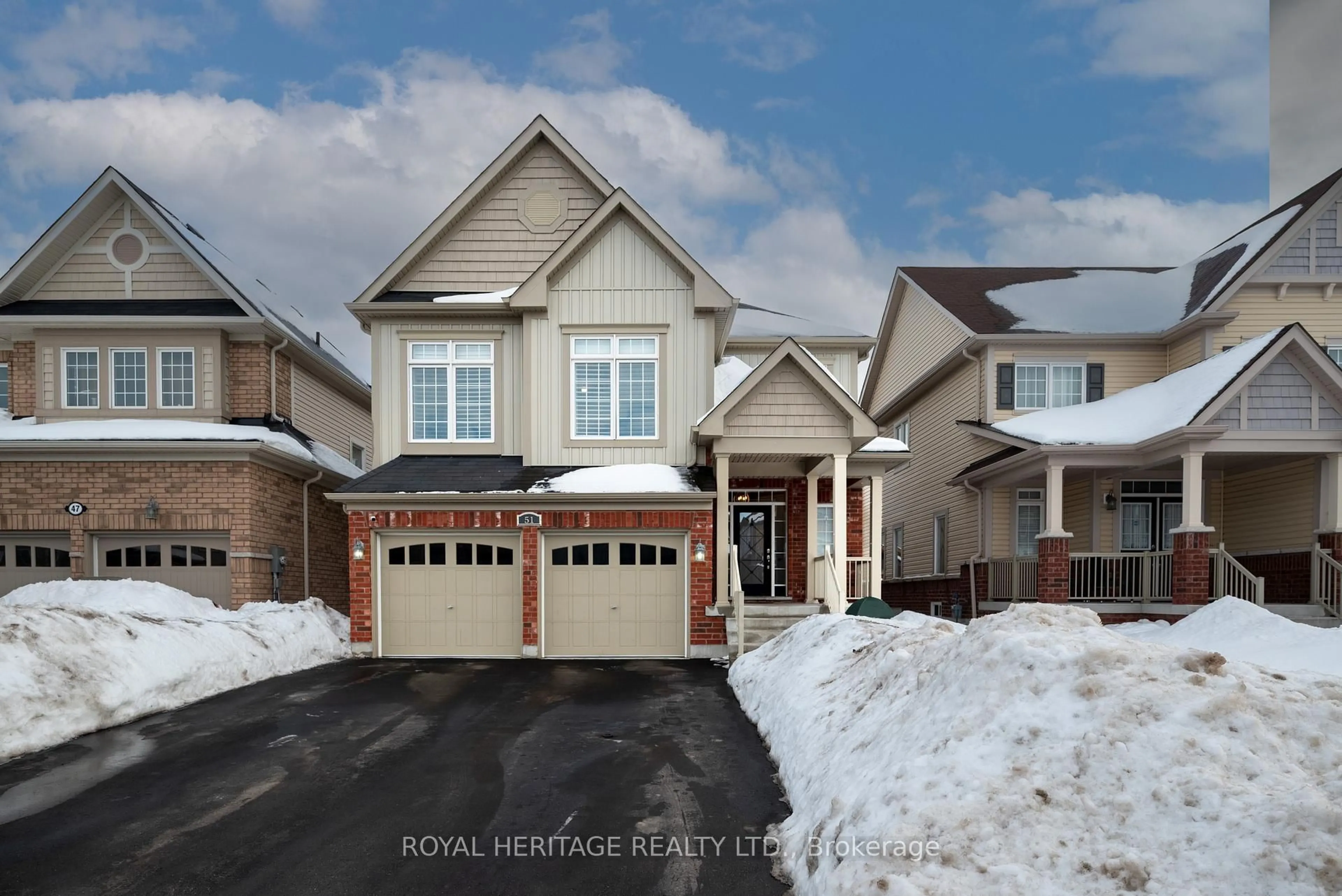 Home with brick exterior material, street for 51 Henry Smith Ave, Clarington Ontario L1C 0W1