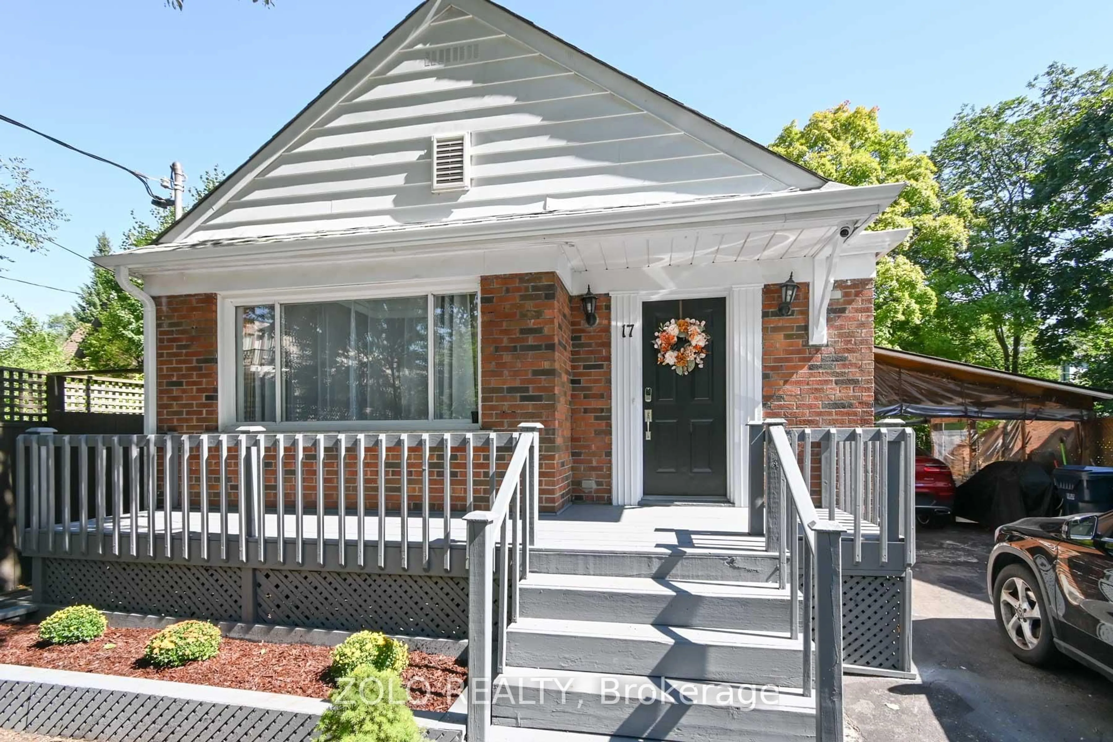 Home with brick exterior material, street for 17 Glenfield Cres, Toronto Ontario M4B 2Y1