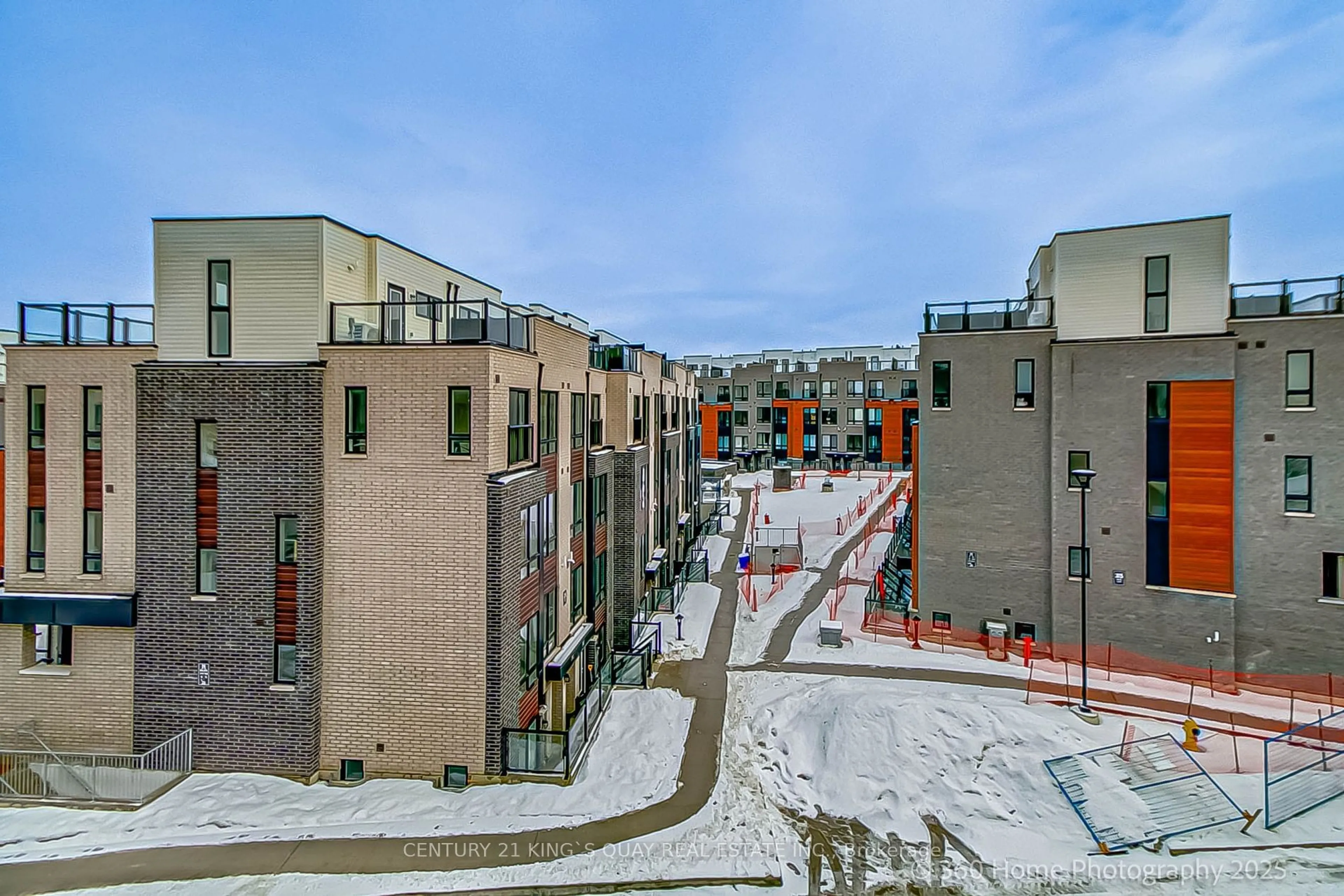 A pic from outside/outdoor area/front of a property/back of a property/a pic from drone, city buildings view from balcony for 165 Tapscott Rd #12, Toronto Ontario M1B 0E8