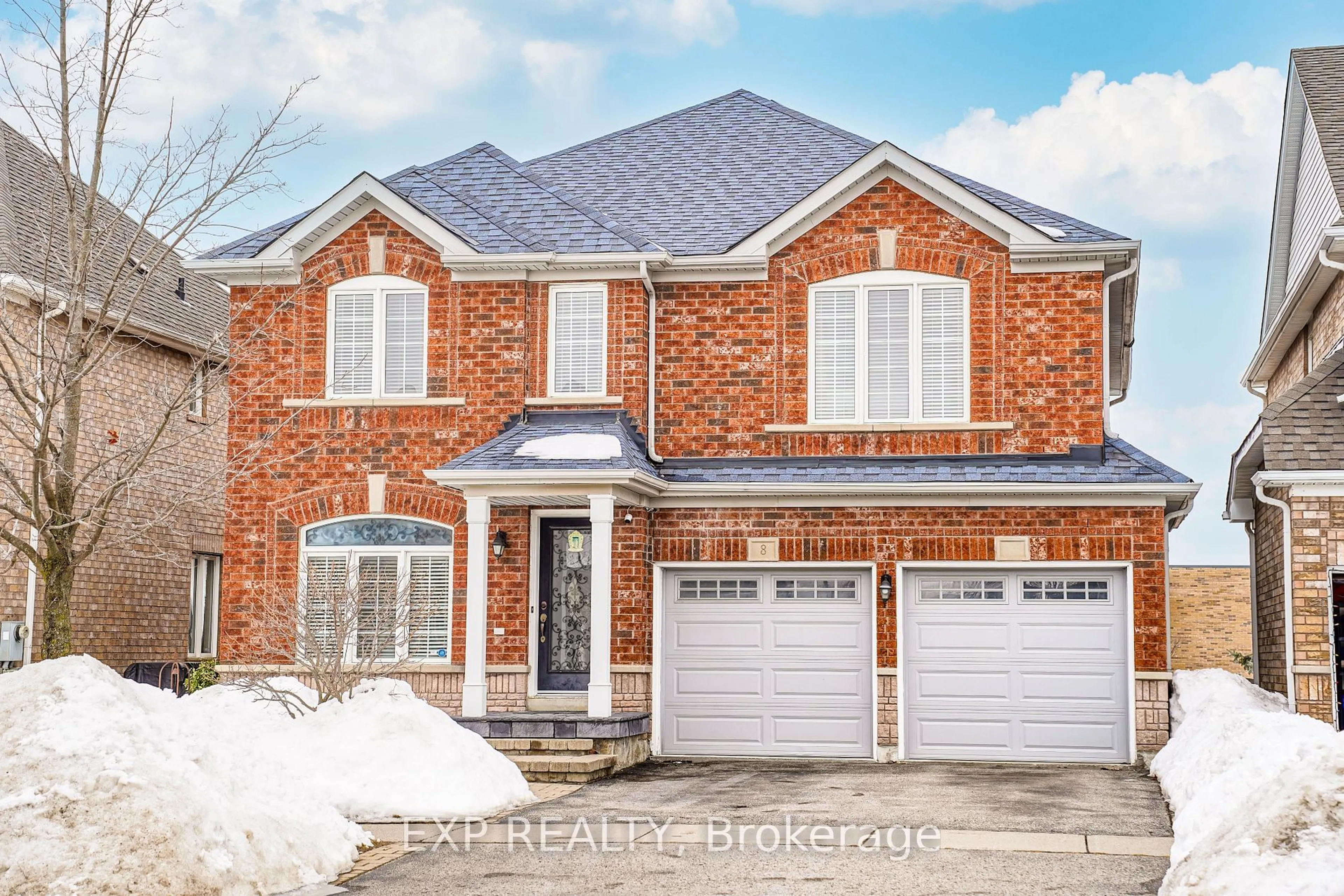 Home with brick exterior material, street for 8 Bellinger Dr, Ajax Ontario L1T 4N3