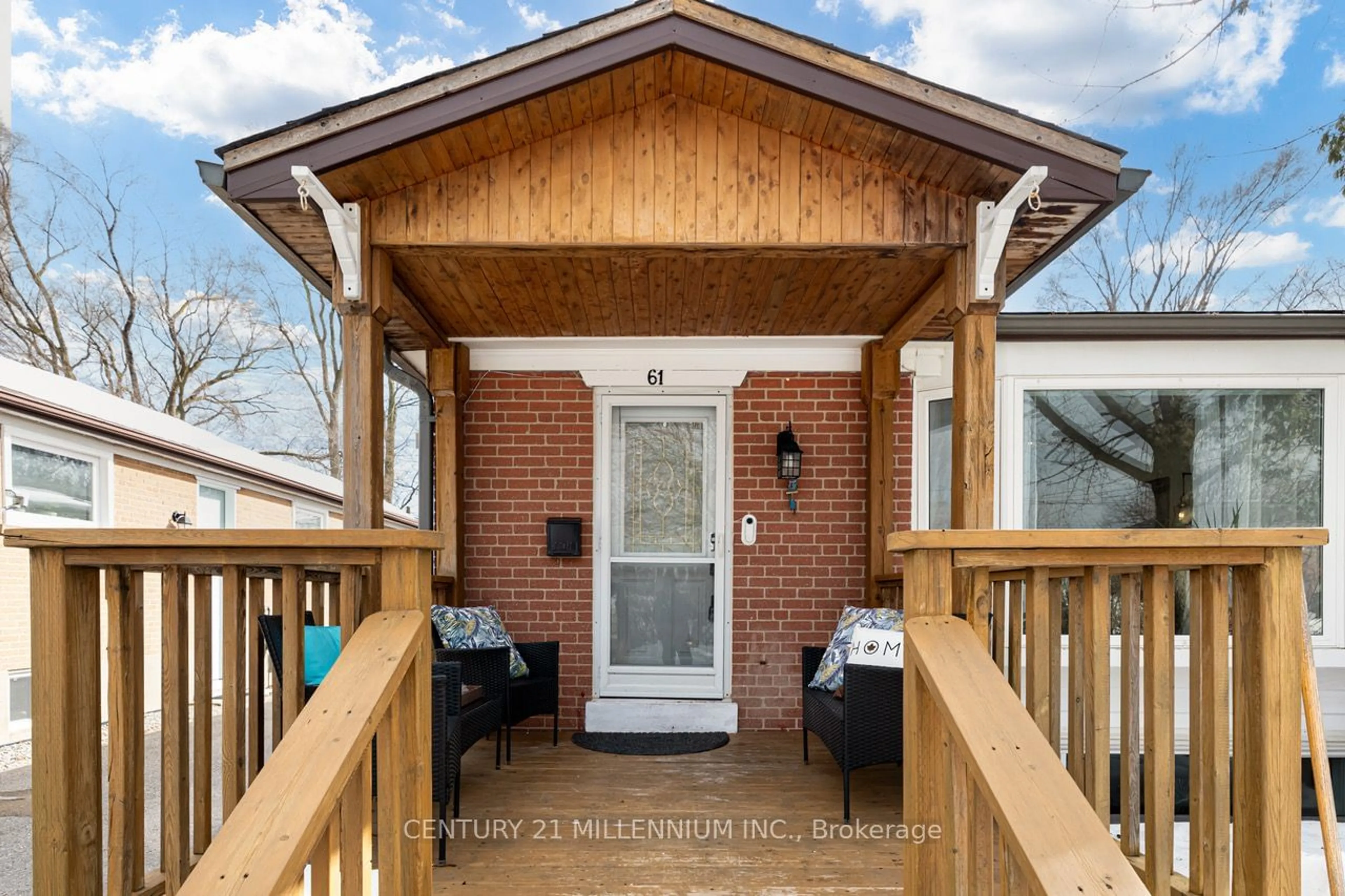 Home with brick exterior material, street for 61 Newlands Ave, Toronto Ontario M1L 1S1