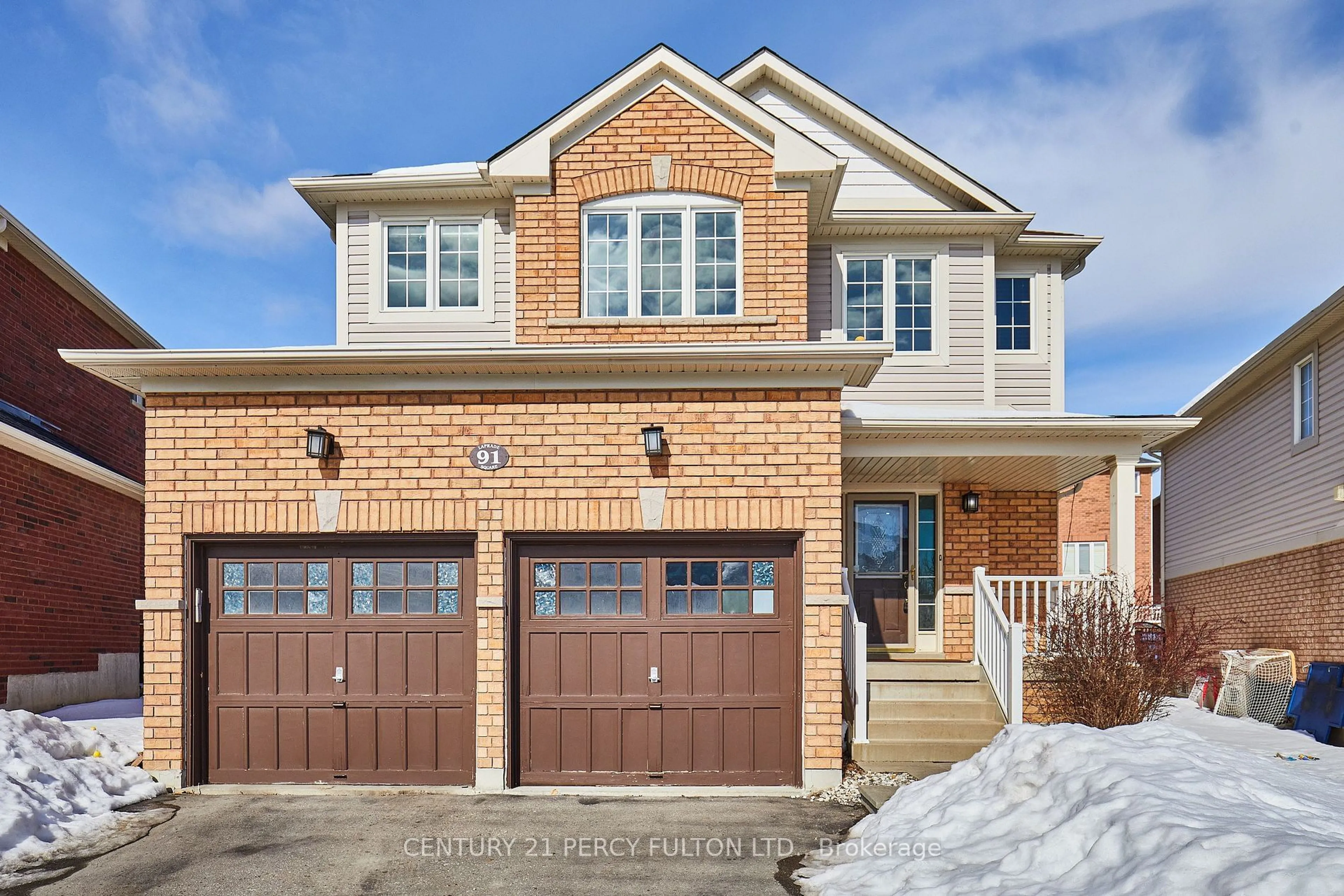 Home with brick exterior material, street for 91 Laprade Sq, Clarington Ontario L1C 0C9