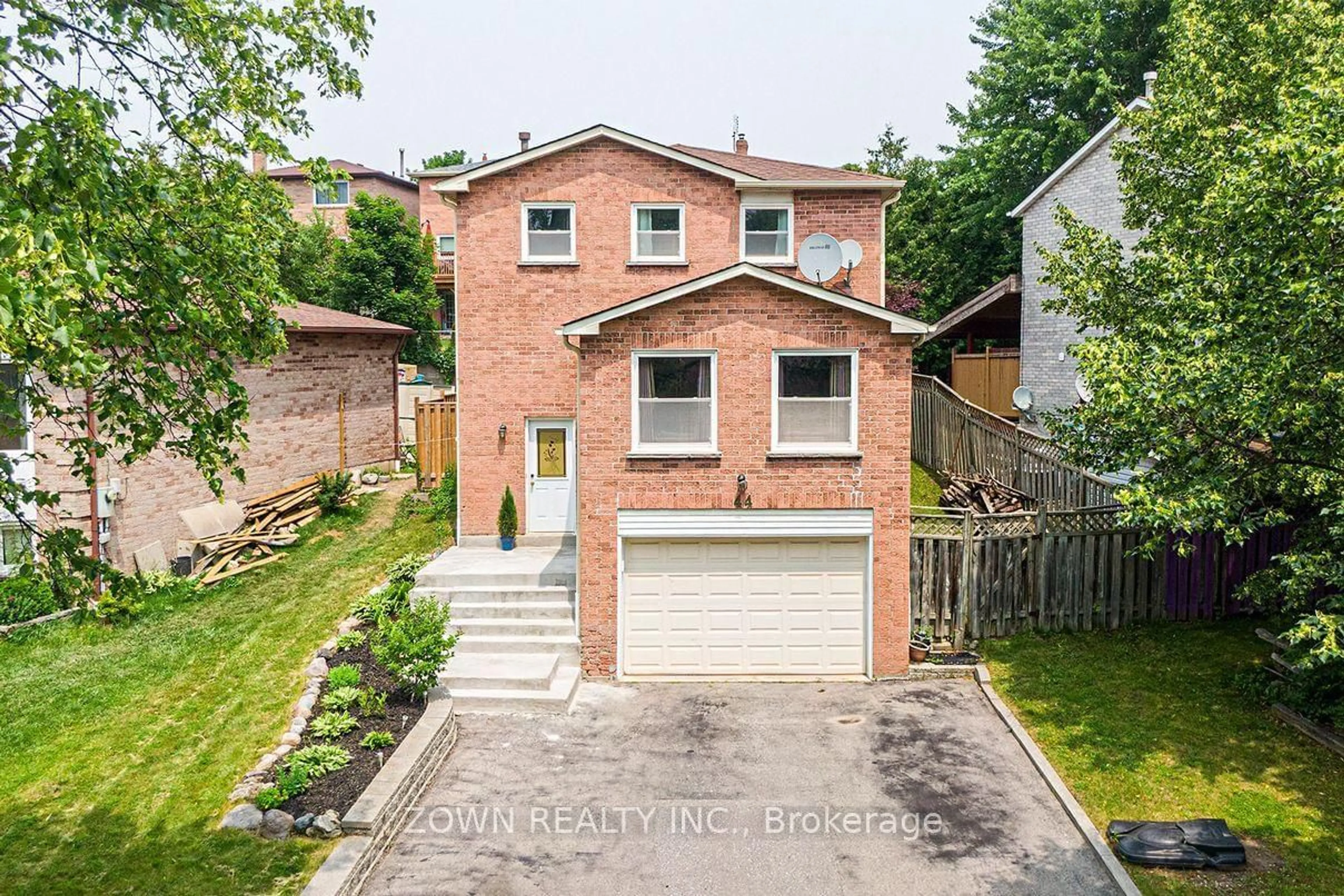 Home with brick exterior material, street for 44 Adams Dr, Ajax Ontario L1S 5W5