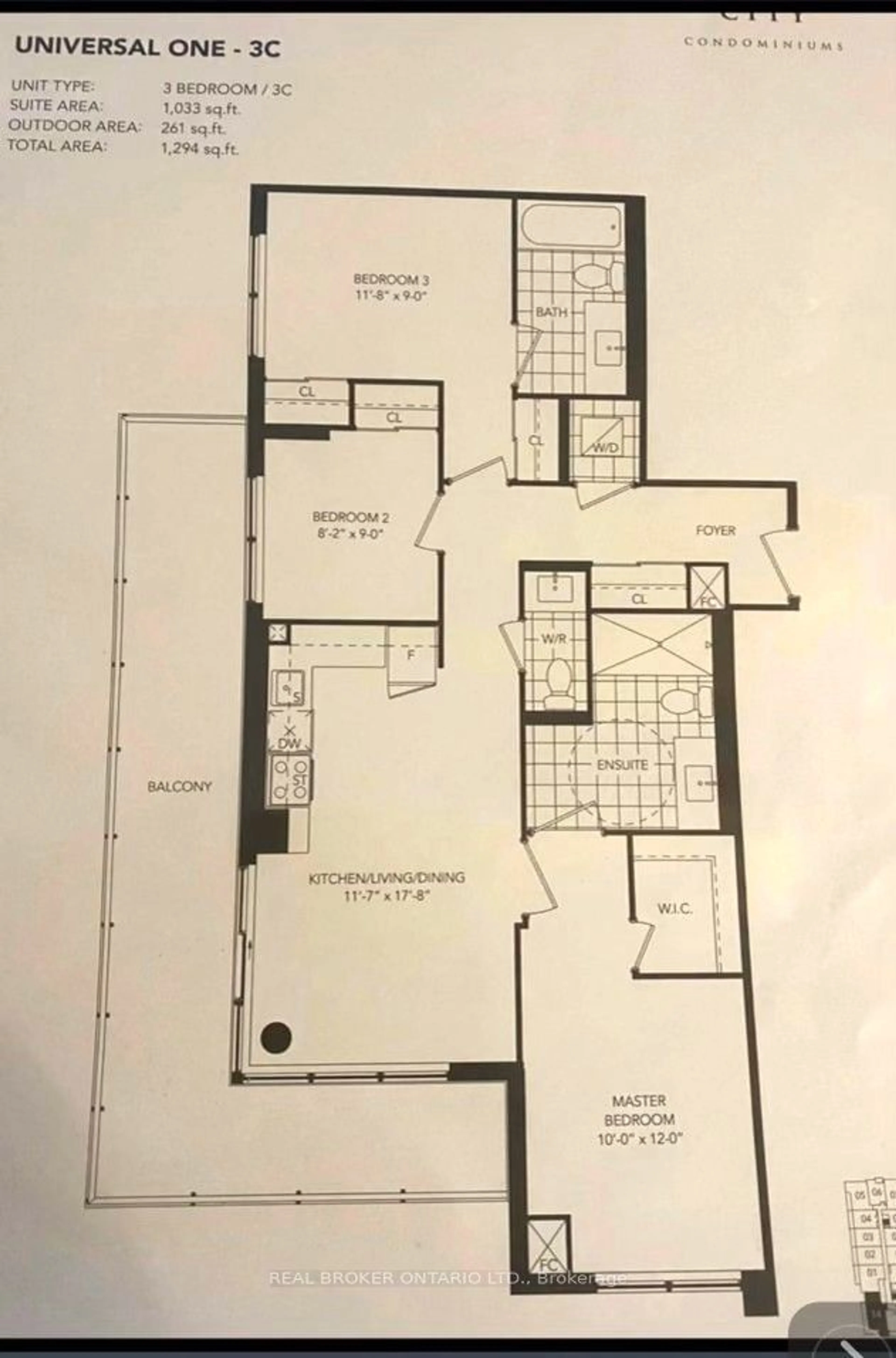 Floor plan for 1480 Bayly St #1714, Pickering Ontario L1W 0C2