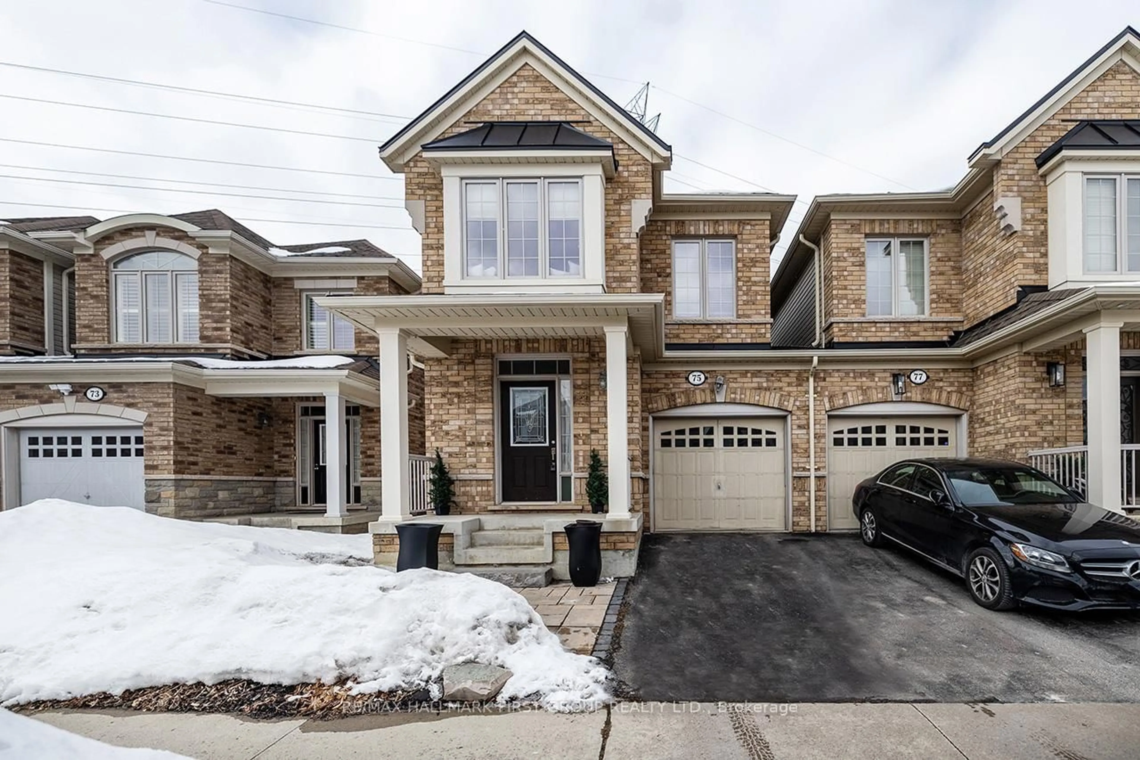 Home with brick exterior material, street for 75 Beverton Cres, Ajax Ontario L1T 0L7