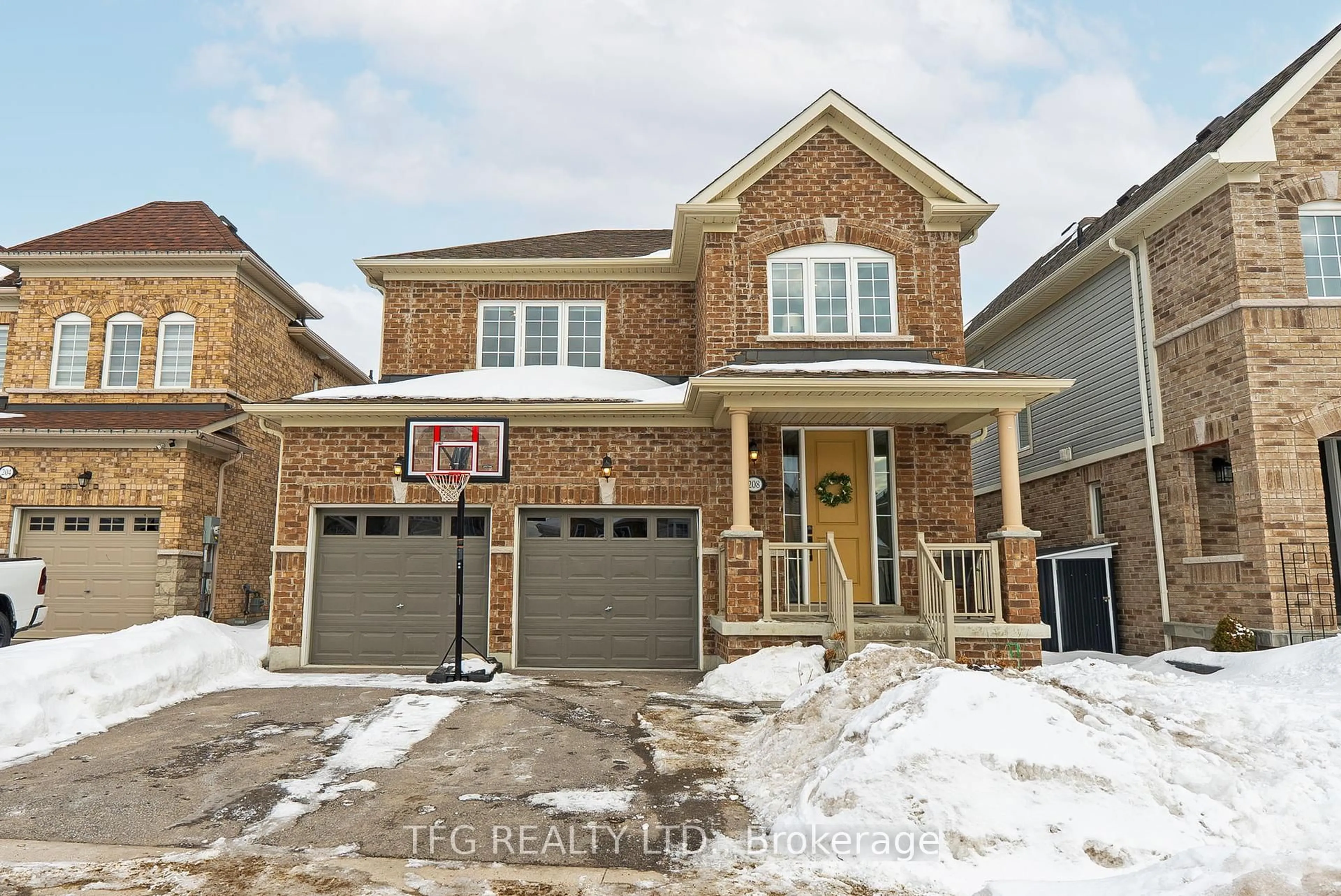 Home with brick exterior material, street for 208 Ronald Hooper Ave, Clarington Ontario L1C 7E4