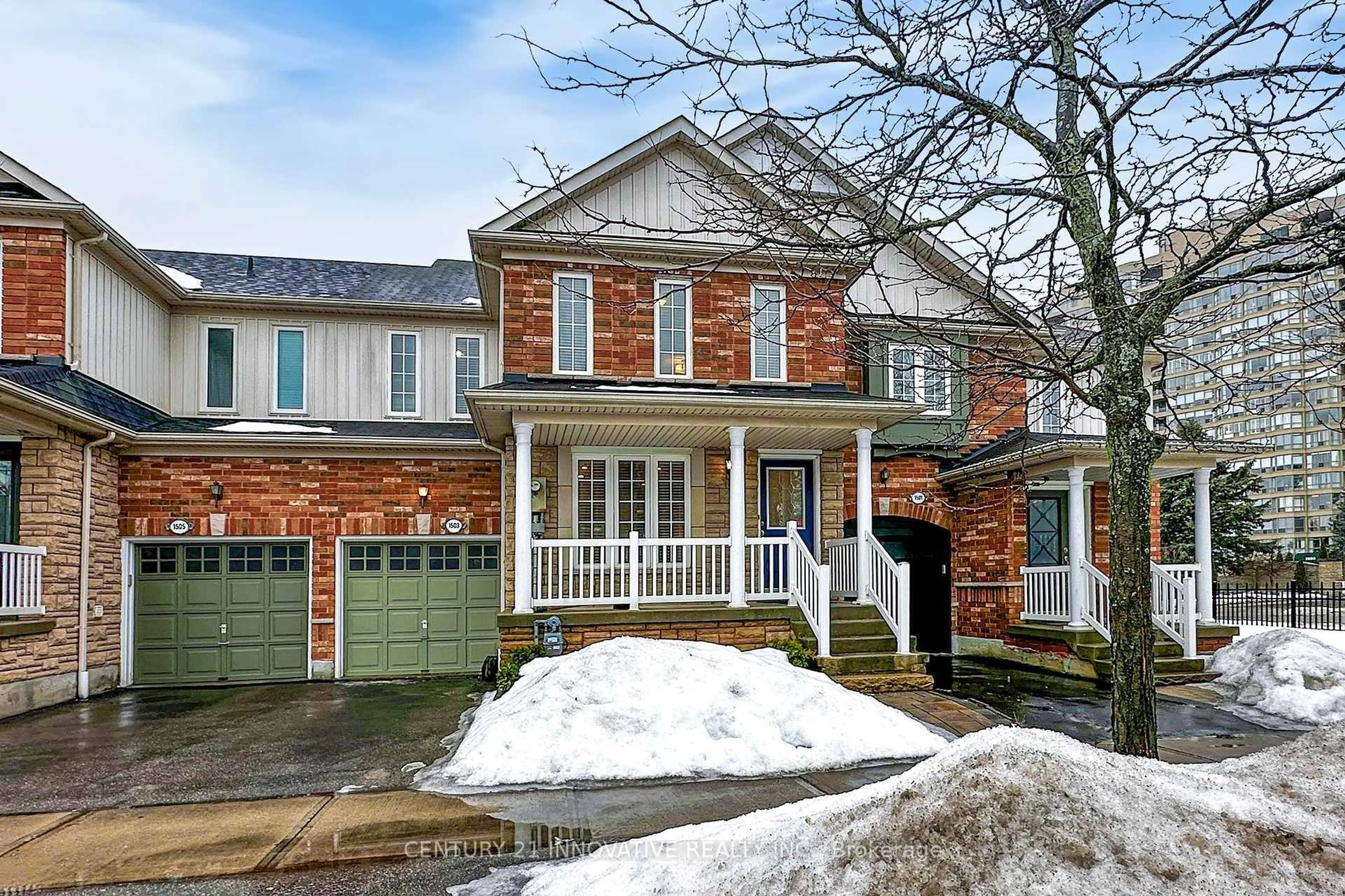 Home with brick exterior material, street for 1503 Avonmore Sq, Pickering Ontario L1V 7H2