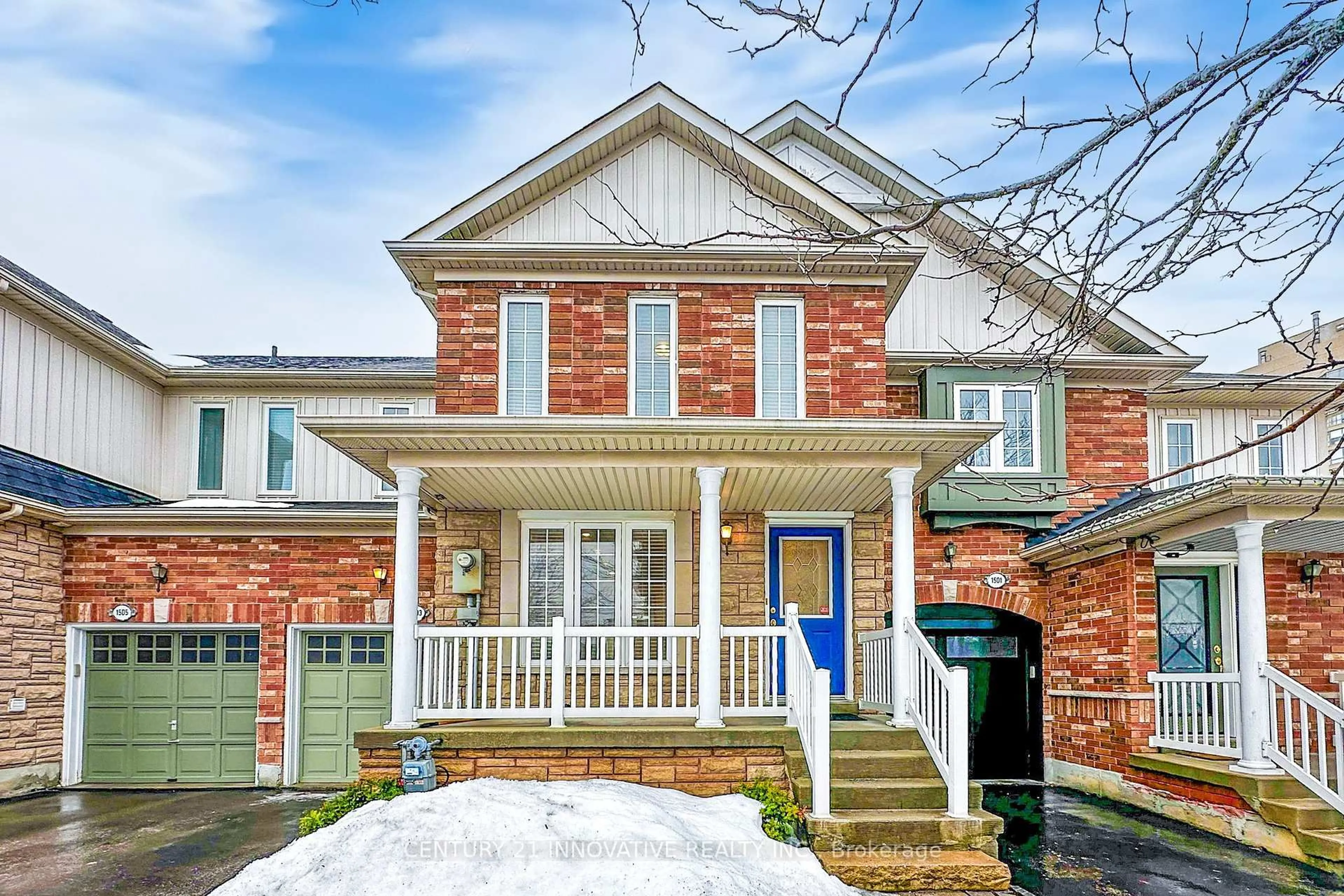 Home with brick exterior material, street for 1503 Avonmore Sq, Pickering Ontario L1V 7H2