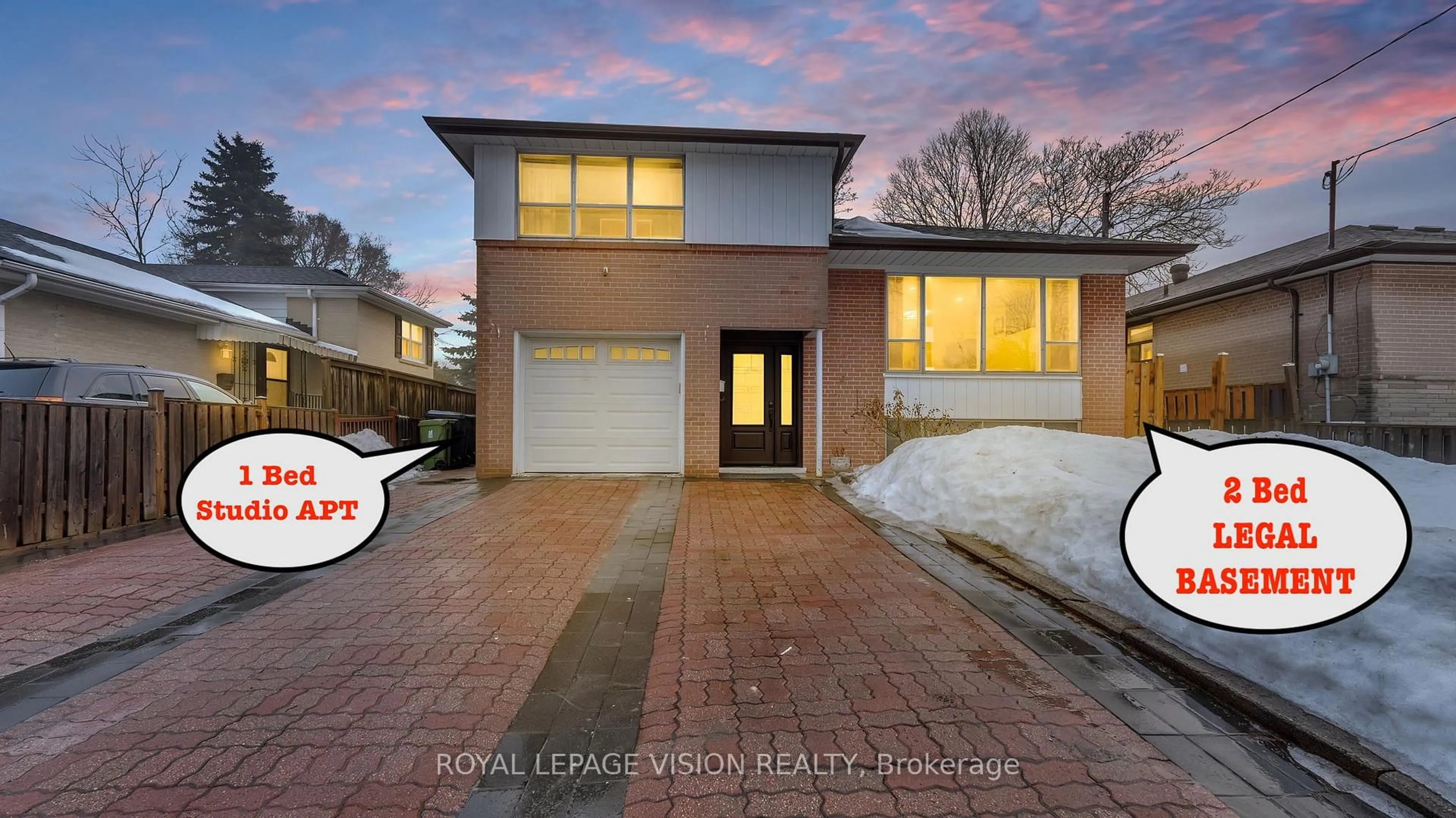 Home with brick exterior material, street for 6 Dubarry Ave, Toronto Ontario M1E 3G8