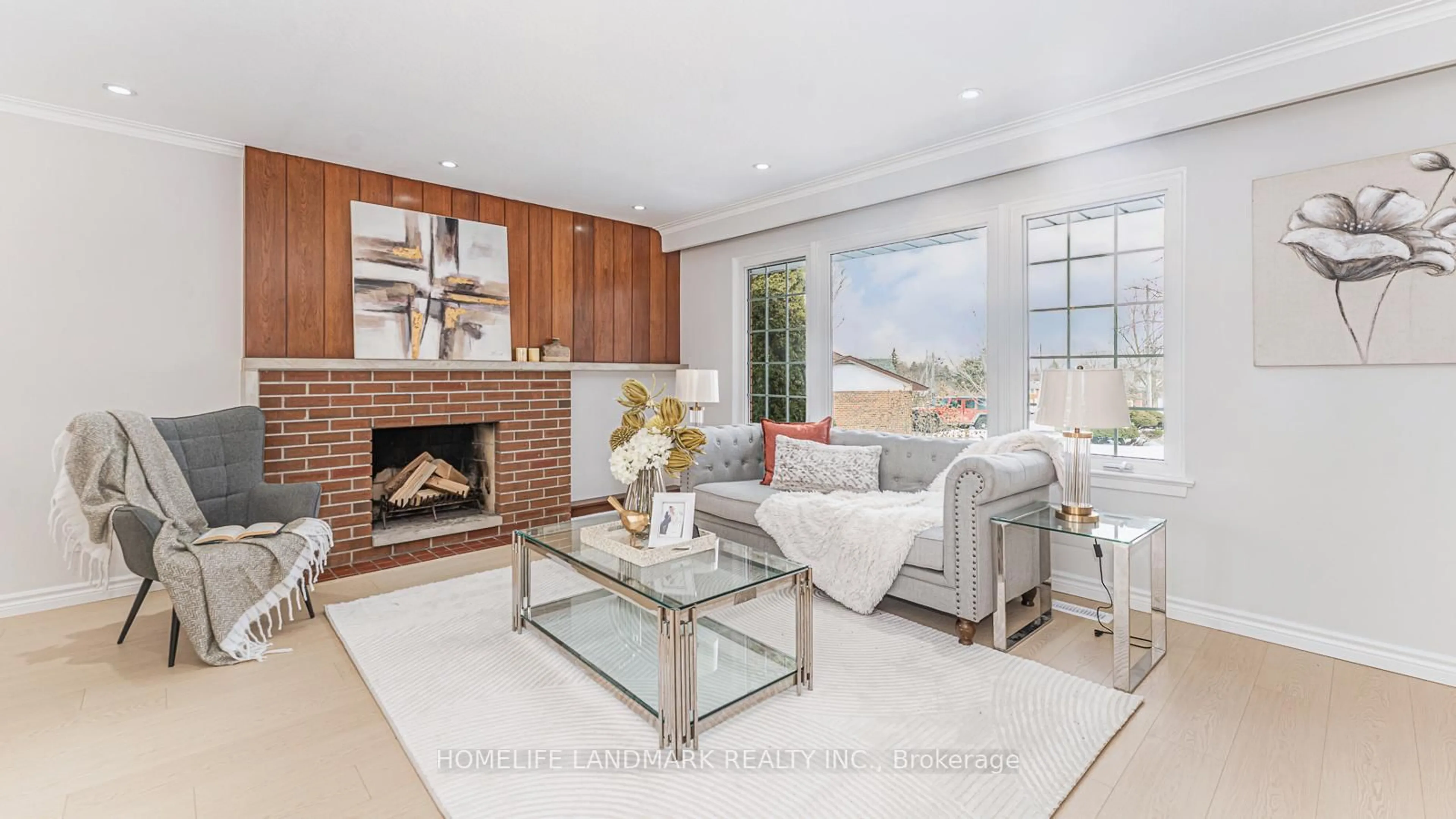 Living room with furniture, ceramic/tile floor for 10 Rotunda Pl, Toronto Ontario M1T 1M7