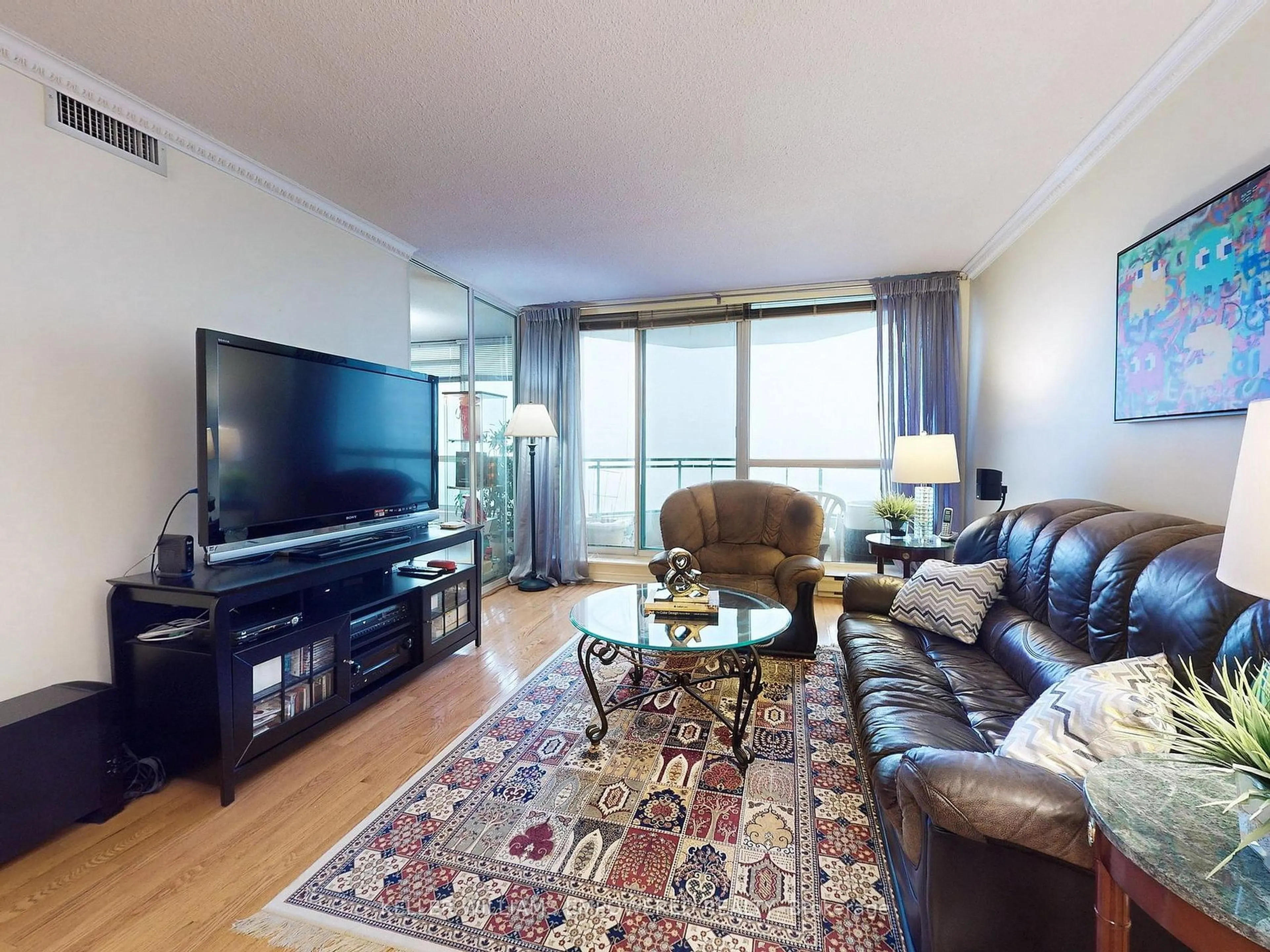 Living room with furniture, unknown for 4727 Sheppard Ave #1007, Toronto Ontario M1S 5B3