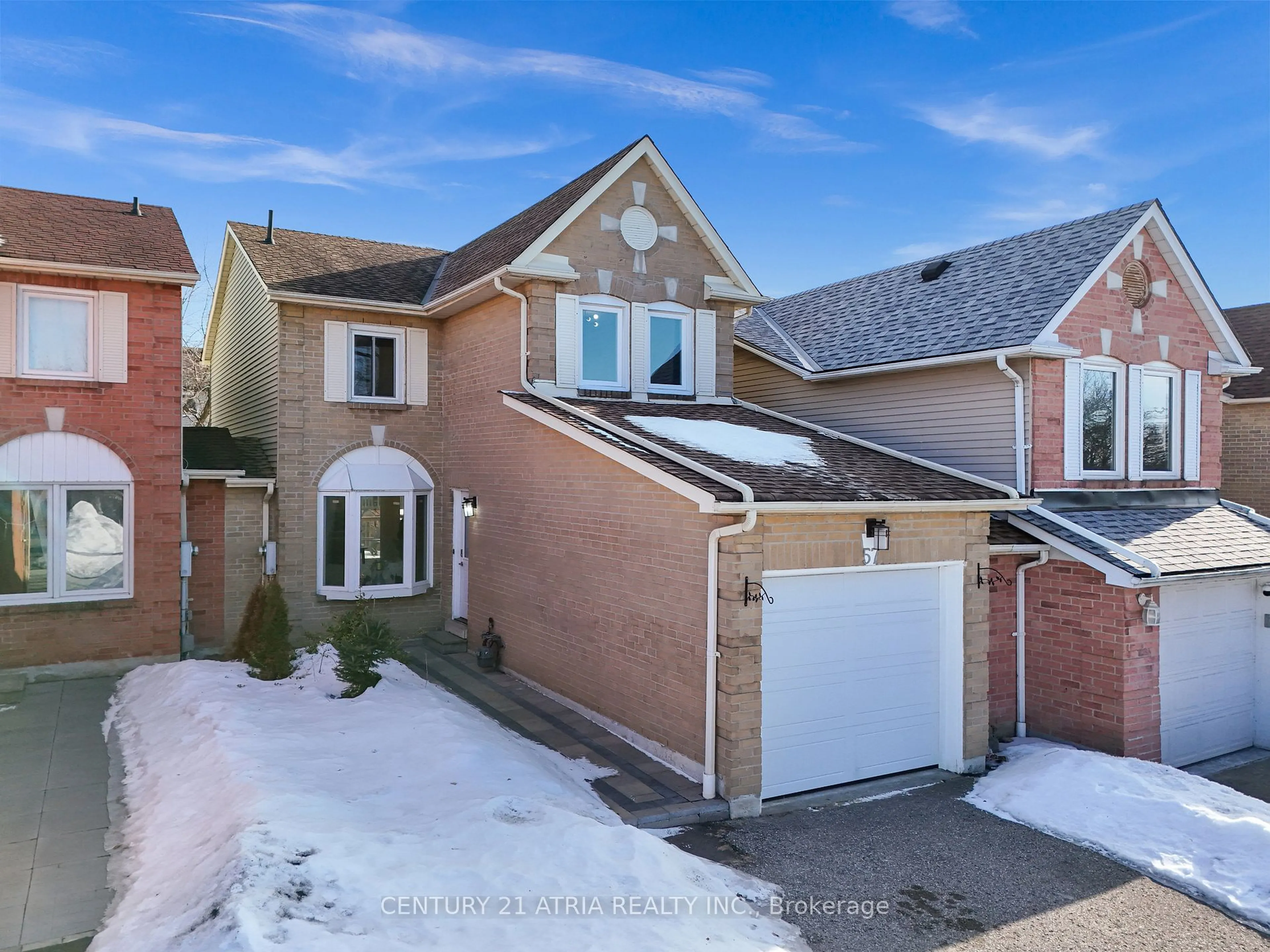 A pic from outside/outdoor area/front of a property/back of a property/a pic from drone, street for 57 Carr Dr, Ajax Ontario L1T 3E4