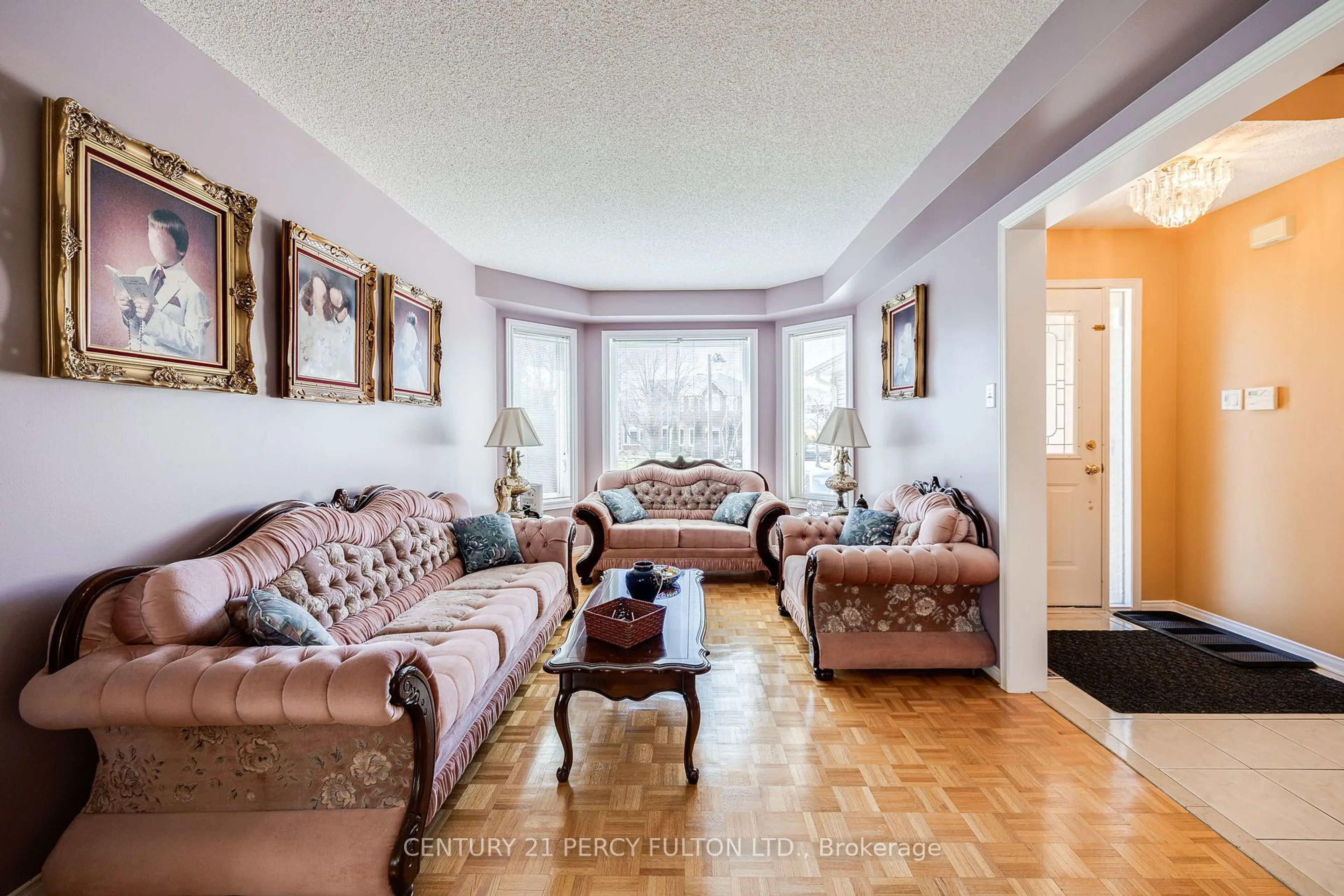 Living room with furniture, unknown for 249 Mossbrook Sq, Pickering Ontario L1V 6P9