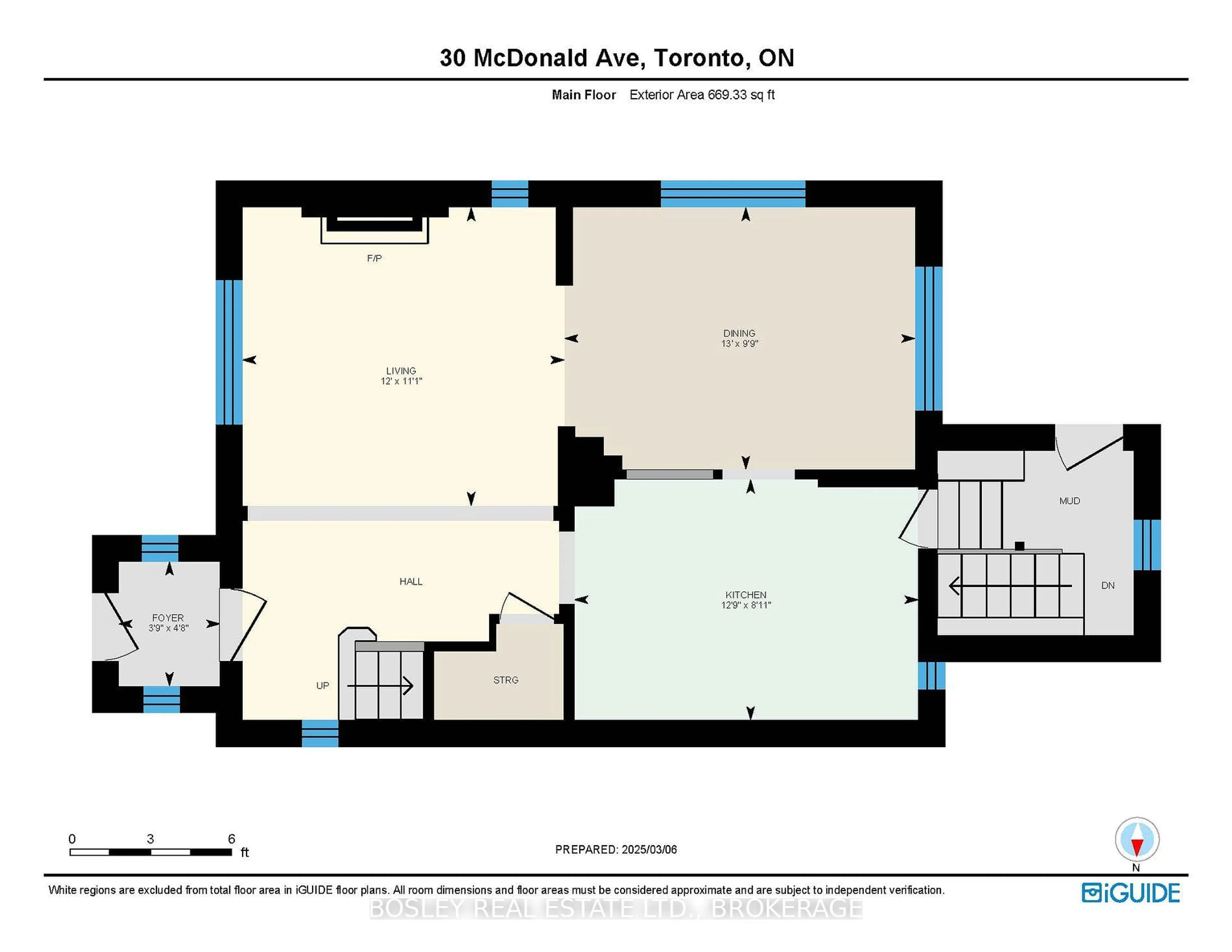 Floor plan for 30 Mcdonald Ave, Toronto Ontario M1L 3Y8