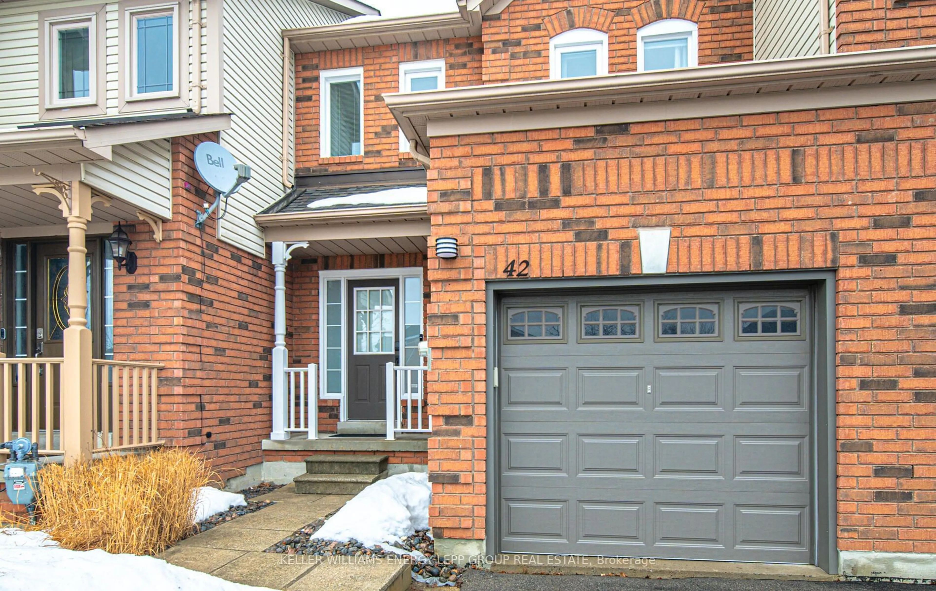 Home with brick exterior material, street for 42 Jays Dr, Whitby Ontario L1R 2P6