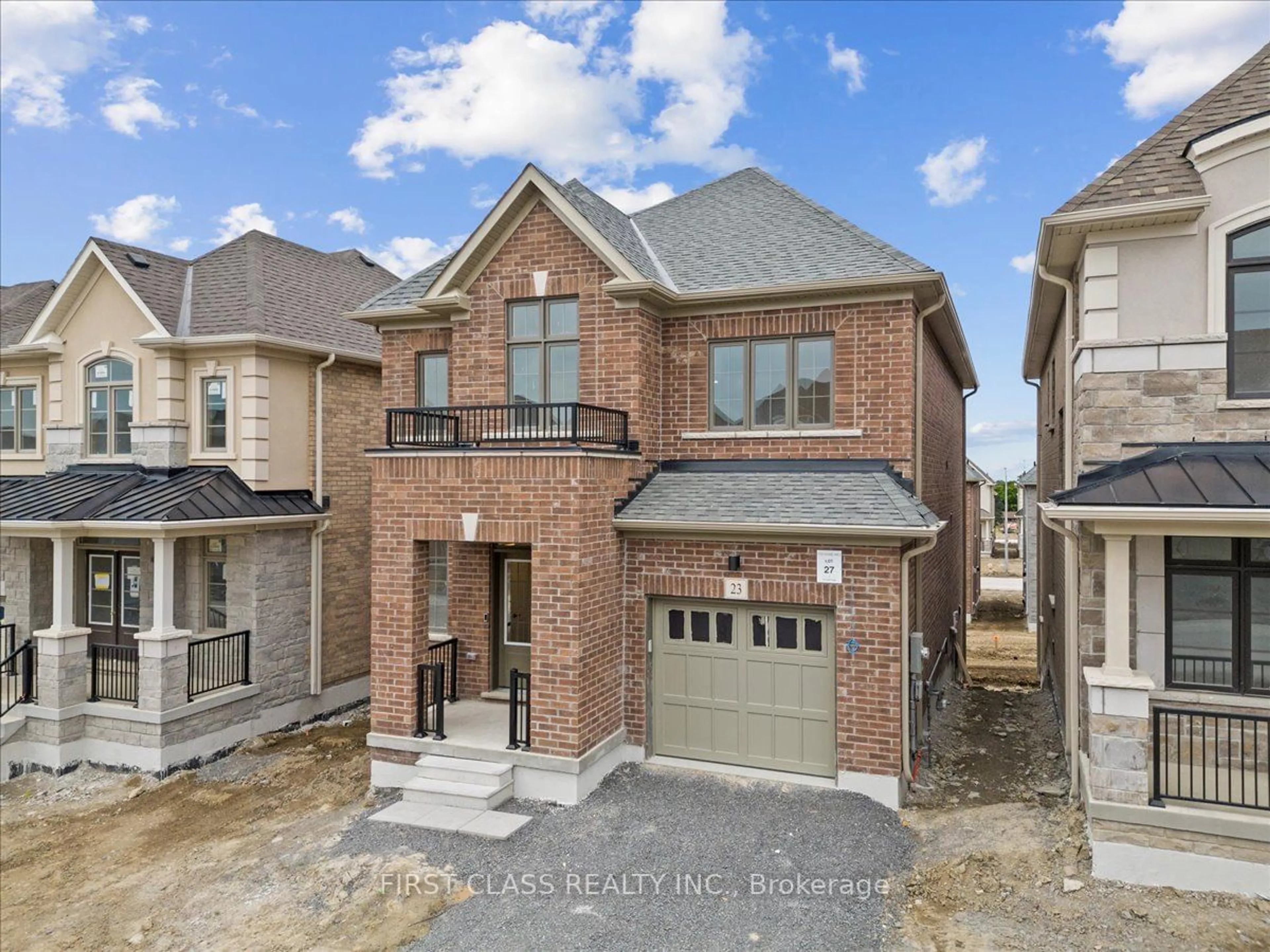 Home with brick exterior material, street for 23 Ed Ewert Ave, Clarington Ontario L1B 1G9