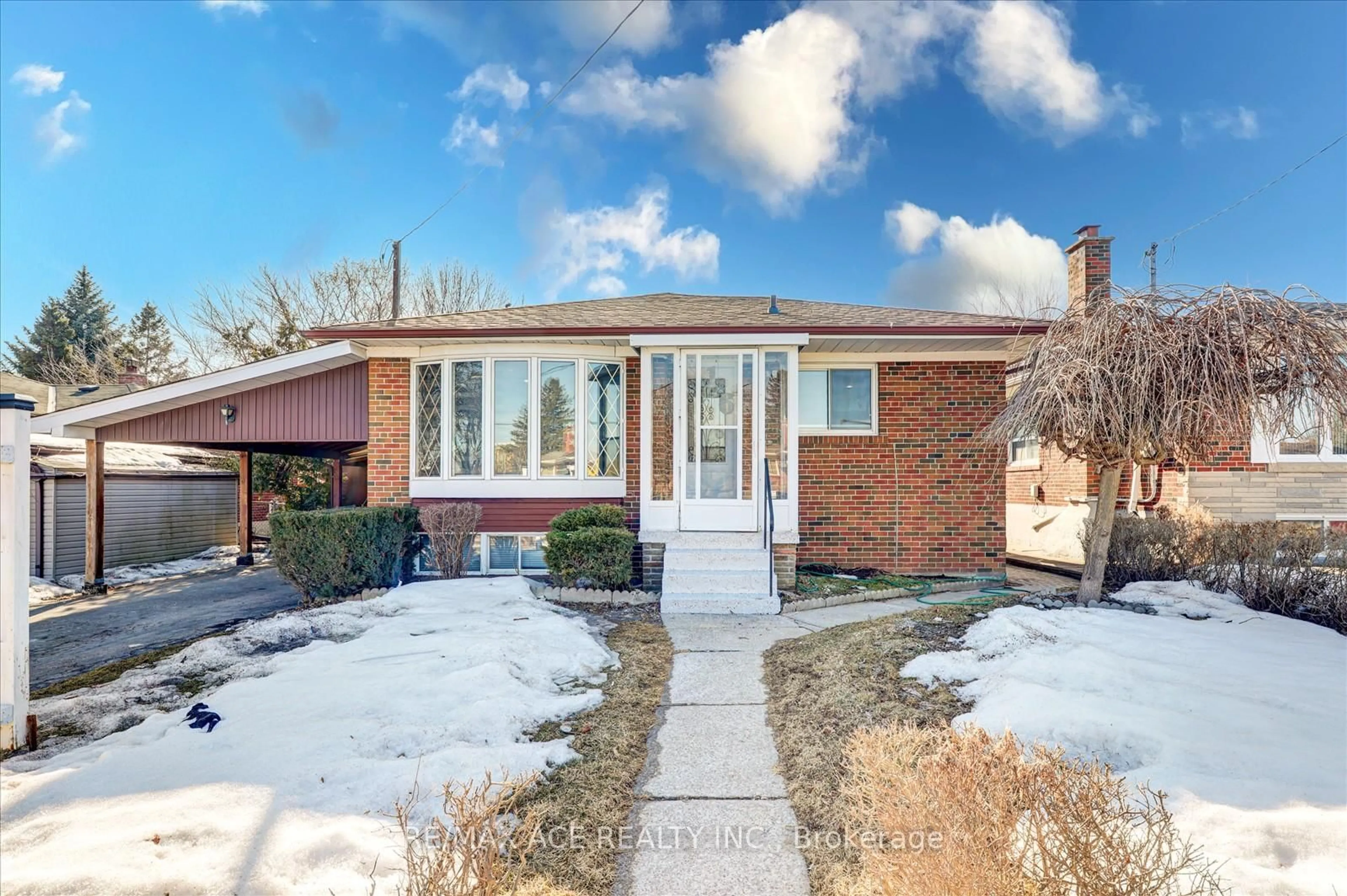 Home with brick exterior material, street for 16 Roseglor Cres, Toronto Ontario M1P 3T6