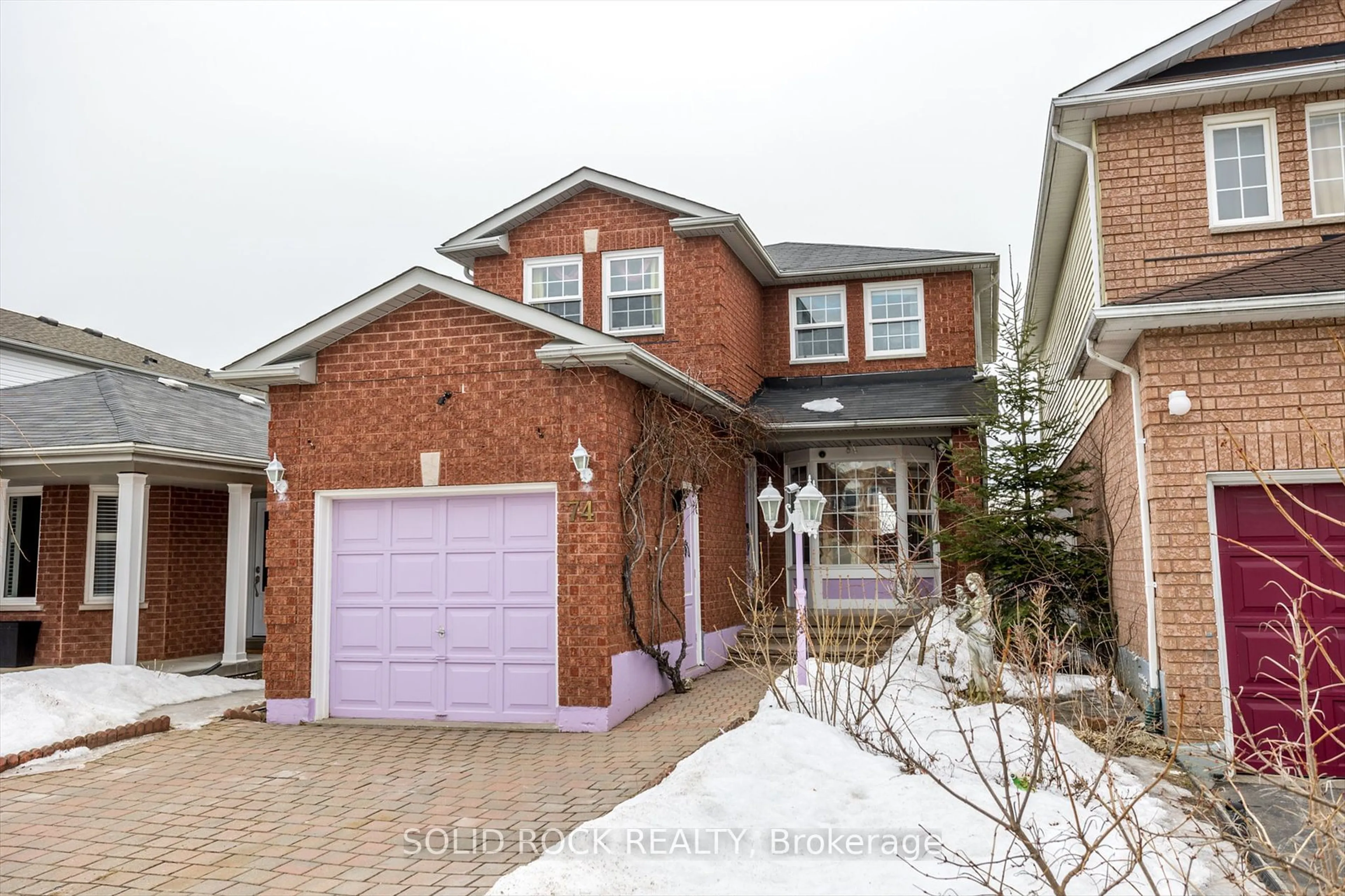 Home with brick exterior material, street for 74 John Walter Cres, Clarington Ontario L1E 2W7