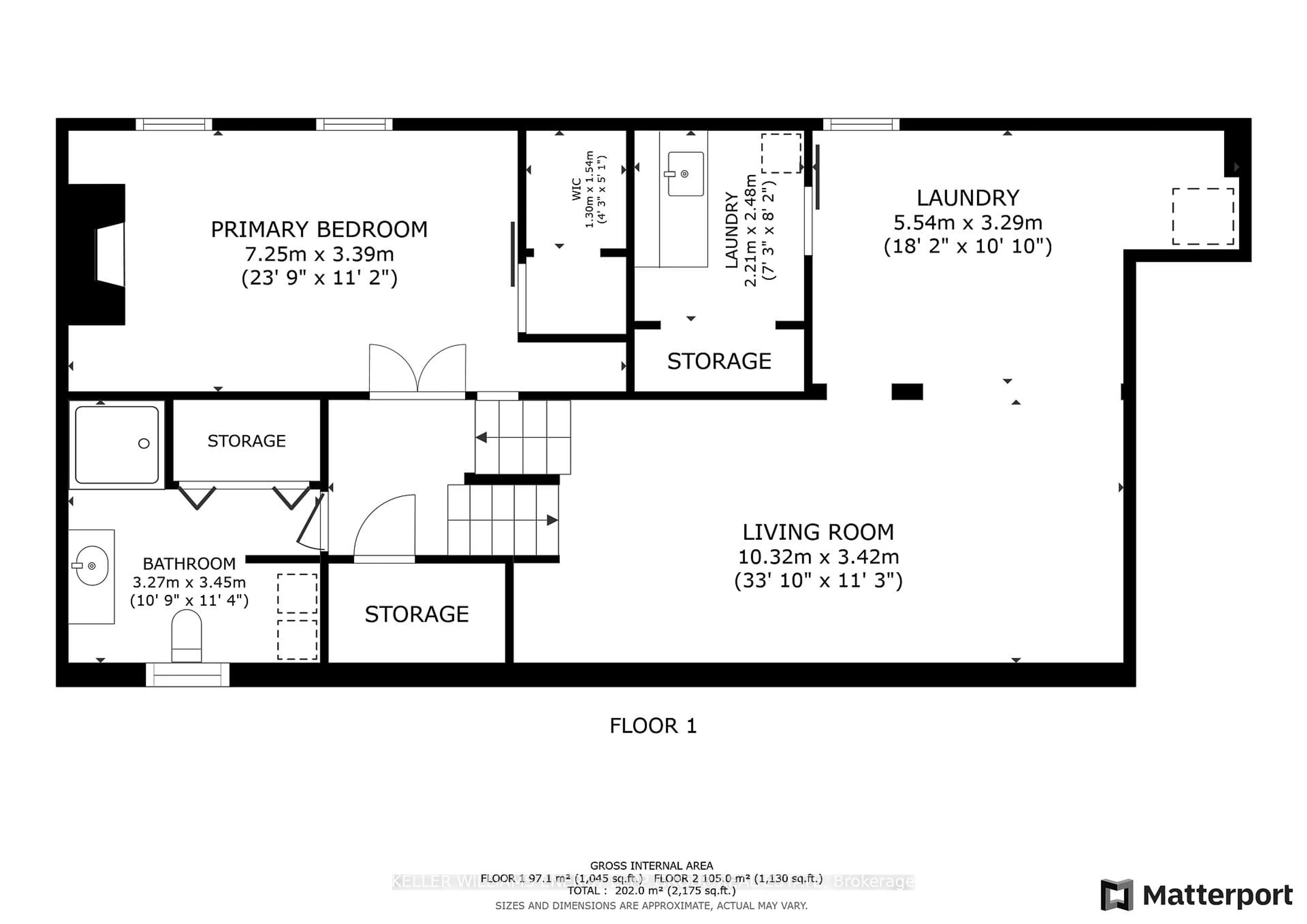 Floor plan for 239 Quetico Ave, Oshawa Ontario L1J 1E9